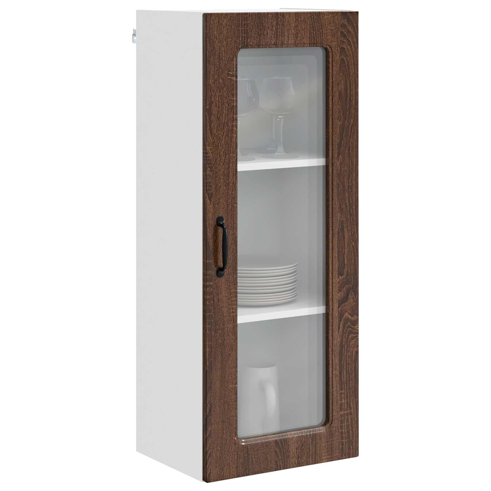 vidaXL Front do zmywarki Kalmar Brązowy dąb 40 x 31 x 100 cm