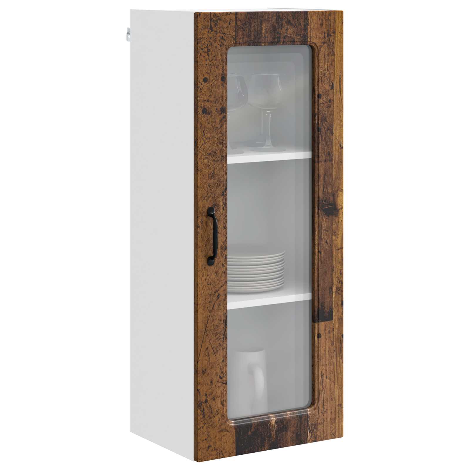 vidaXL Front do zmywarki Kalmar Stare drewno 40 x 31 x 100 cm