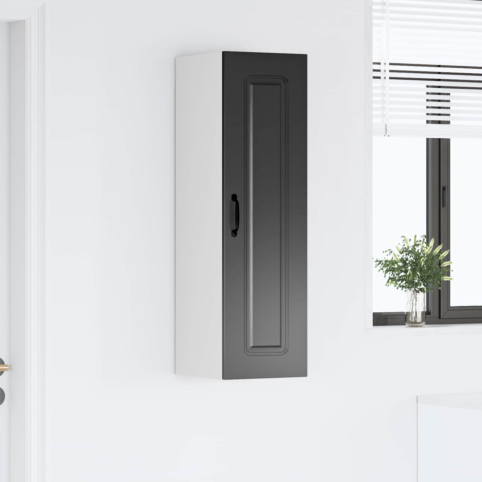 vidaXL Front do zmywarki Kalmar Czarny 30 x 31 x 100 cm