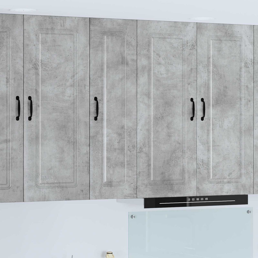 vidaXL Front do zmywarki Kalmar Betonowy szary 30 x 31 x 100 cm