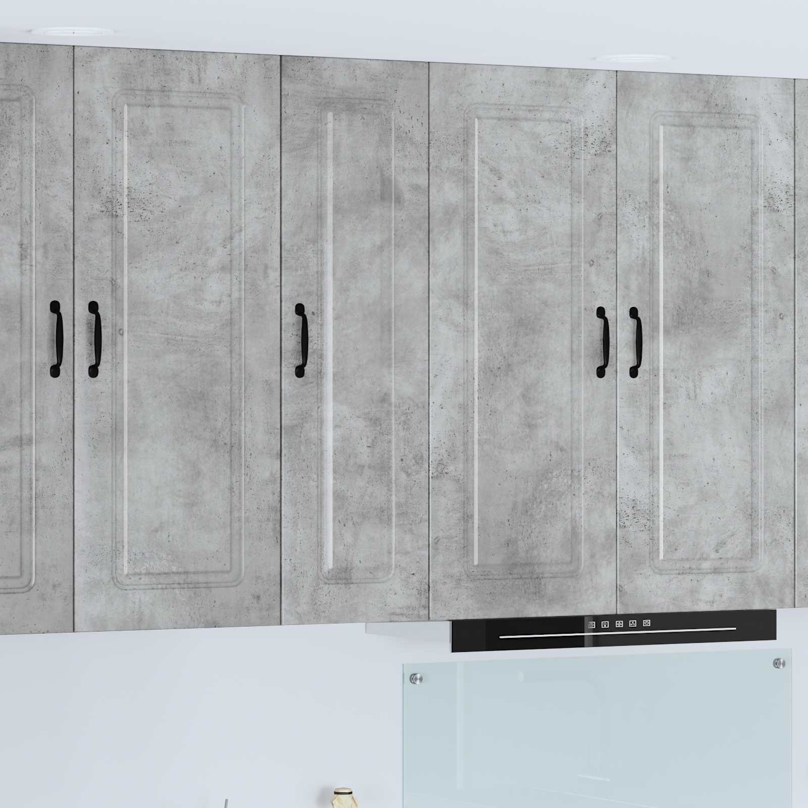 vidaXL Front do zmywarki Kalmar Betonowy szary 30 x 31 x 100 cm