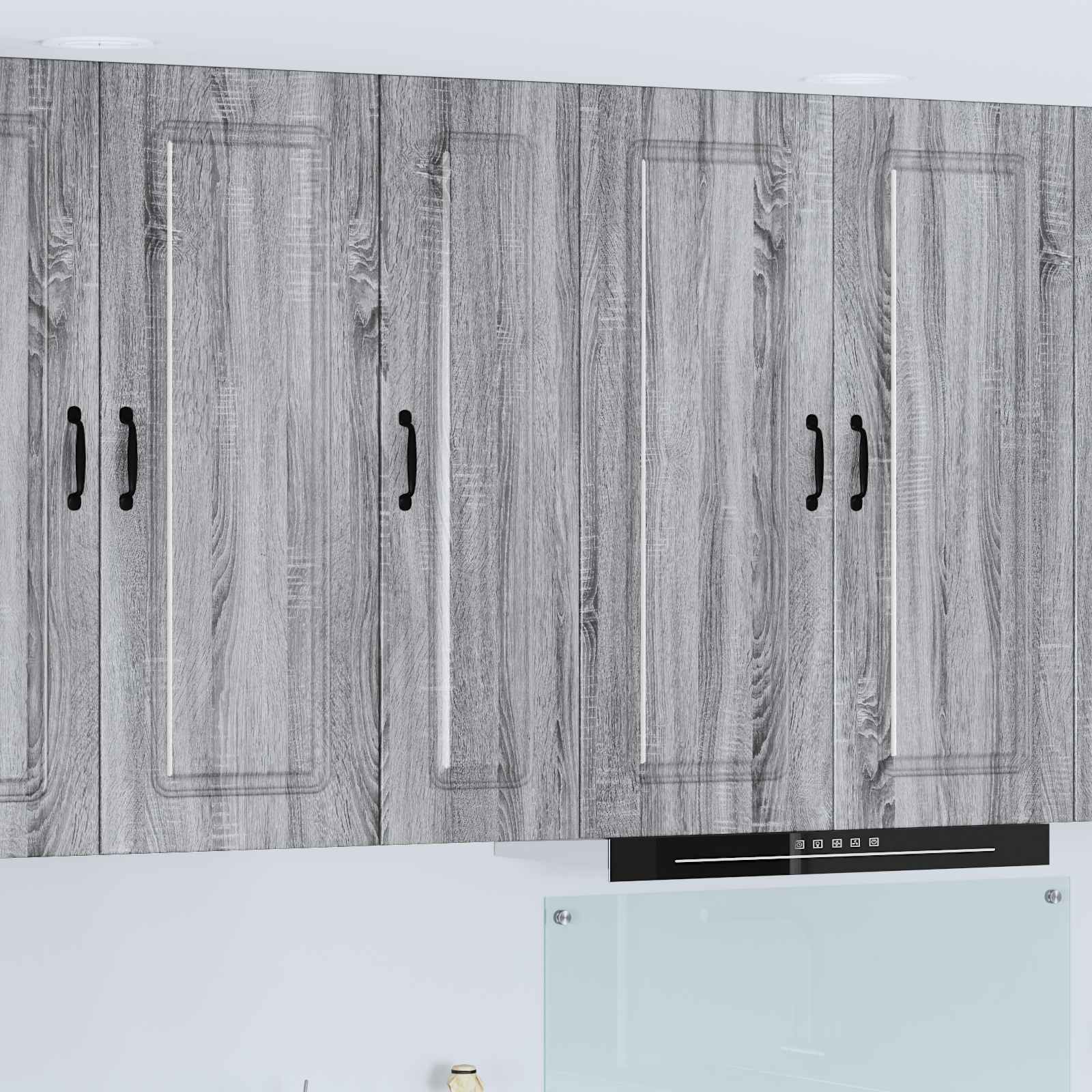 vidaXL Front do zmywarki Kalmar Szary Sonoma 30 x 31 x 100 cm