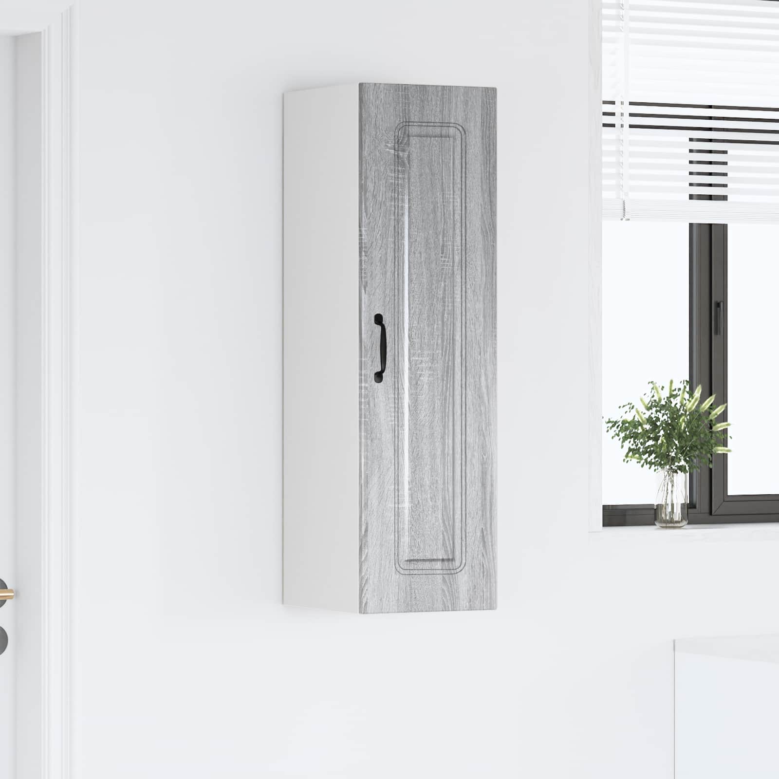 vidaXL Front do zmywarki Kalmar Szary Sonoma 30 x 31 x 100 cm