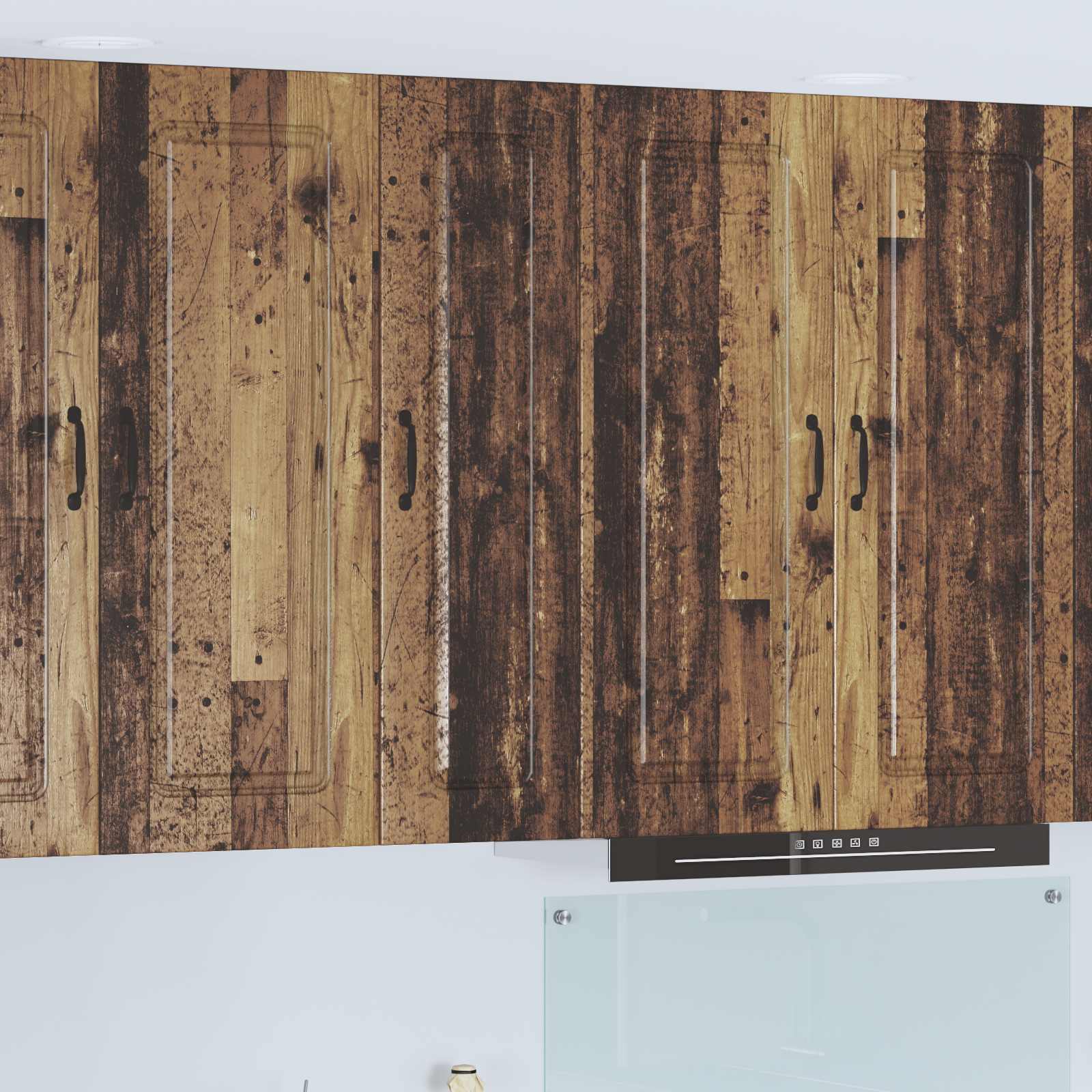 vidaXL Front do zmywarki Kalmar Stare drewno 30 x 31 x 100 cm