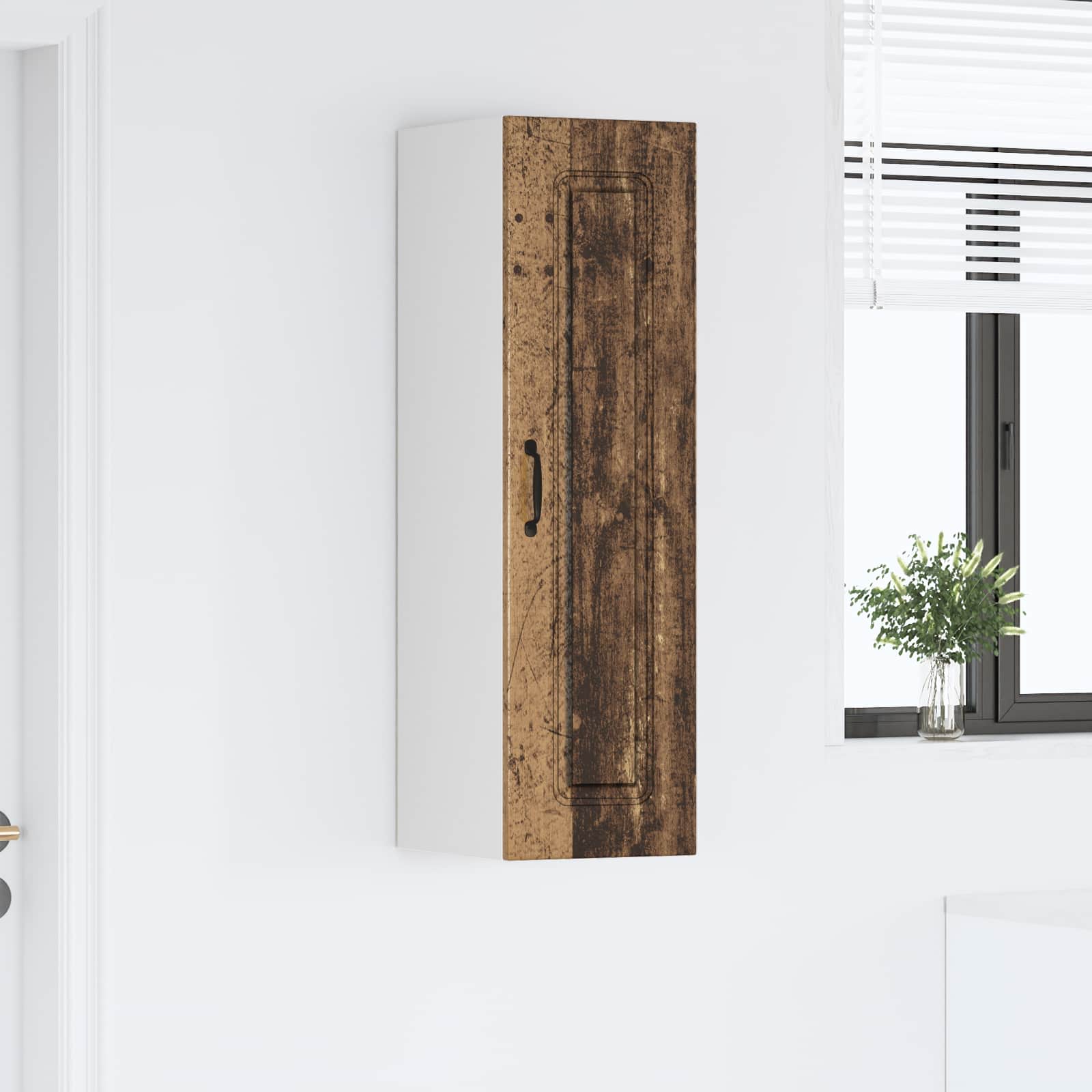 vidaXL Front do zmywarki Kalmar Stare drewno 30 x 31 x 100 cm