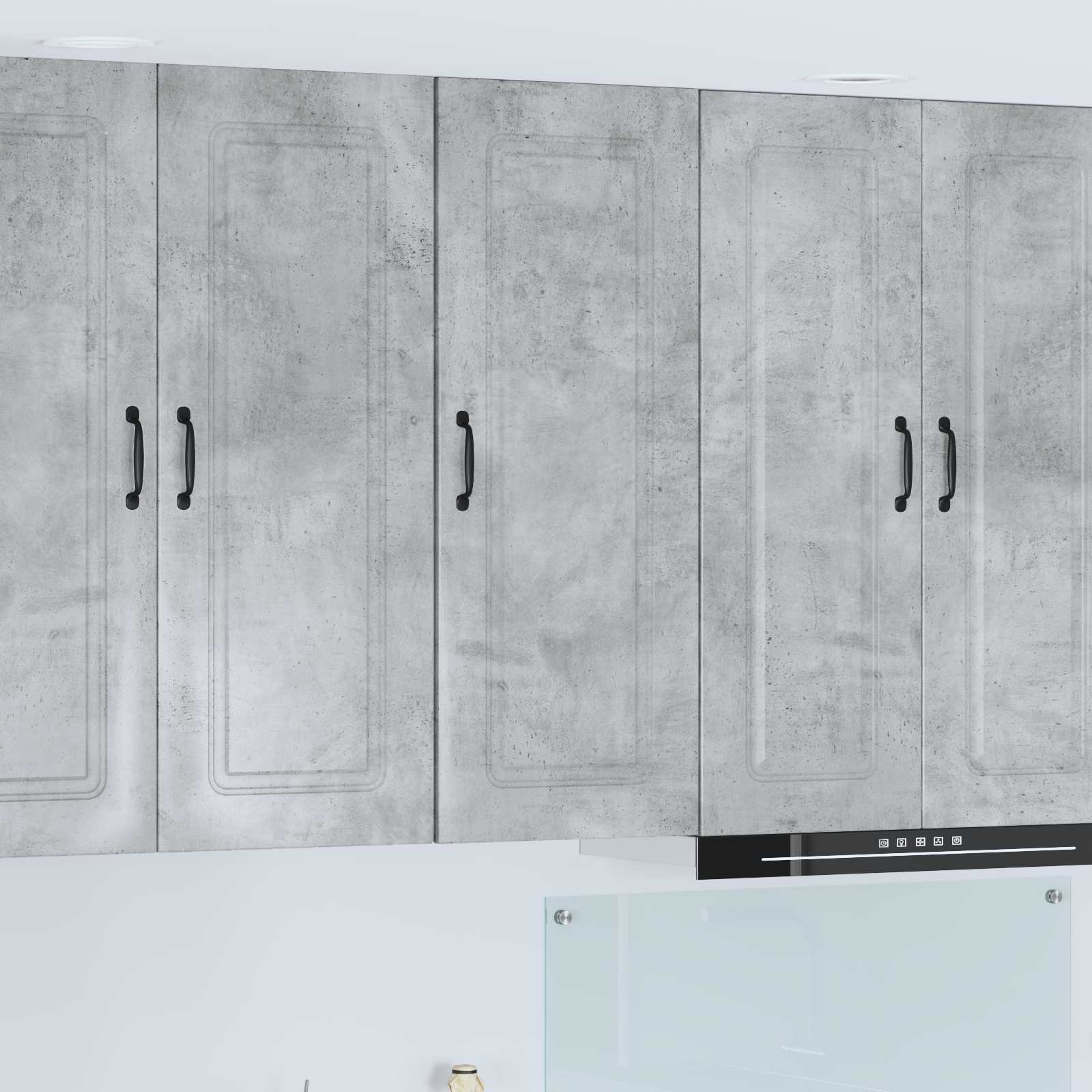 vidaXL Front do zmywarki Kalmar Betonowy szary 40 x 31 x 100 cm