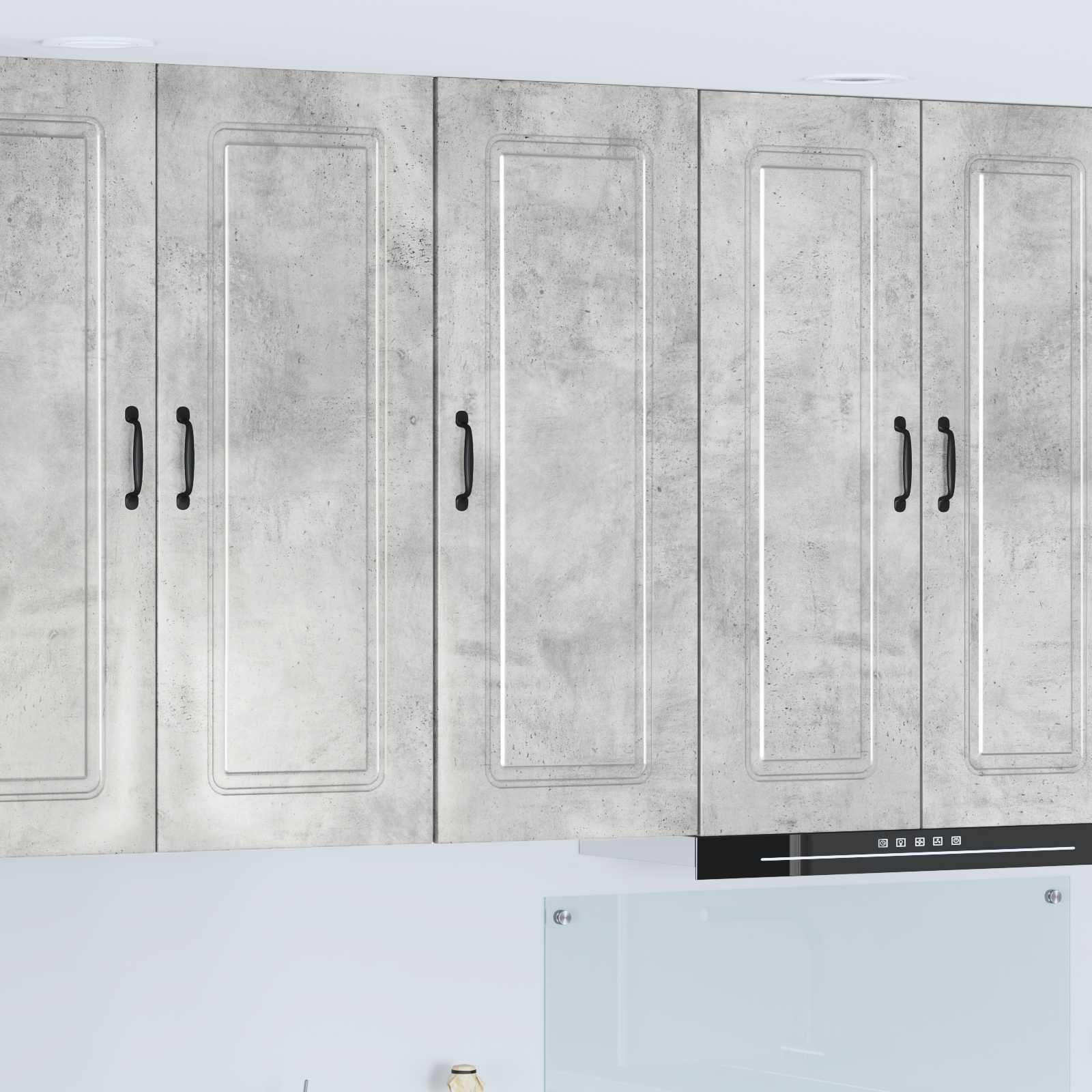 vidaXL Front do zmywarki Kalmar Betonowy szary 40 x 31 x 100 cm