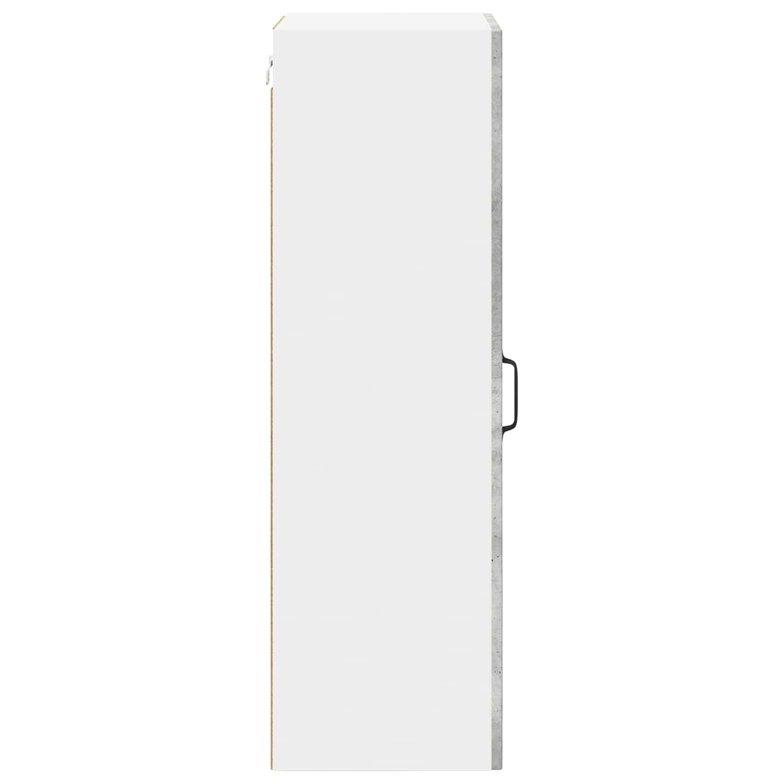 vidaXL Front do zmywarki Kalmar Betonowy szary 40 x 31 x 100 cm