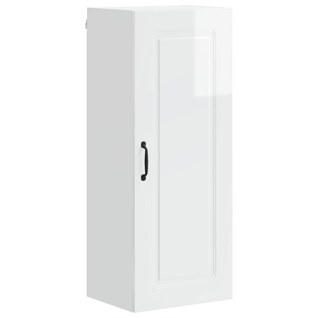 vidaXL Front do zmywarki Kalmar Wysoki połysk biały 40 x 31 x 100 cm