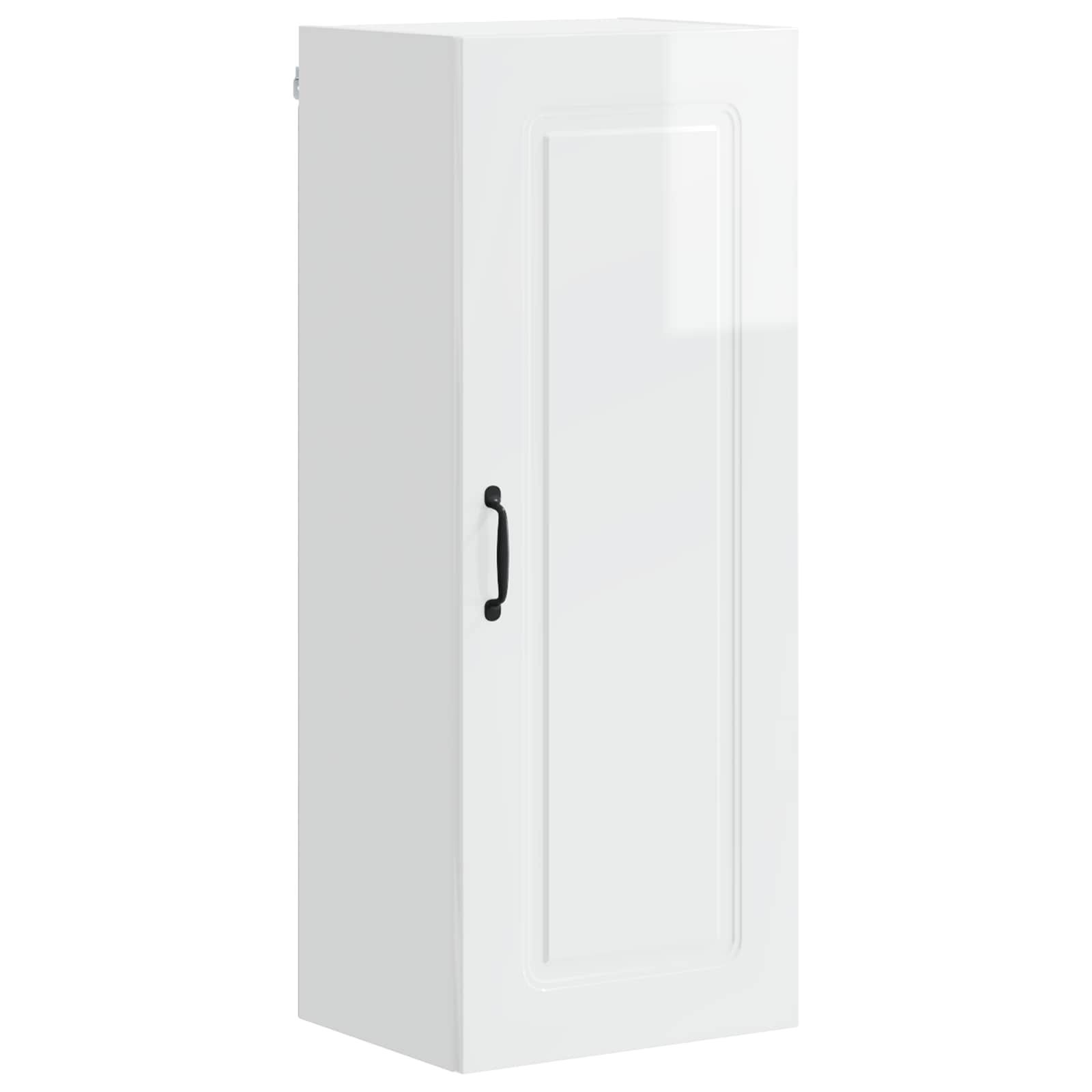 vidaXL Front do zmywarki Kalmar Wysoki połysk biały 40 x 31 x 100 cm