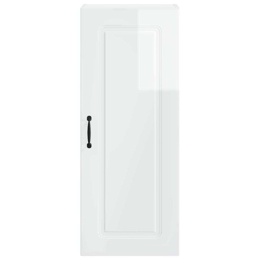 vidaXL Front do zmywarki Kalmar Wysoki połysk biały 40 x 31 x 100 cm