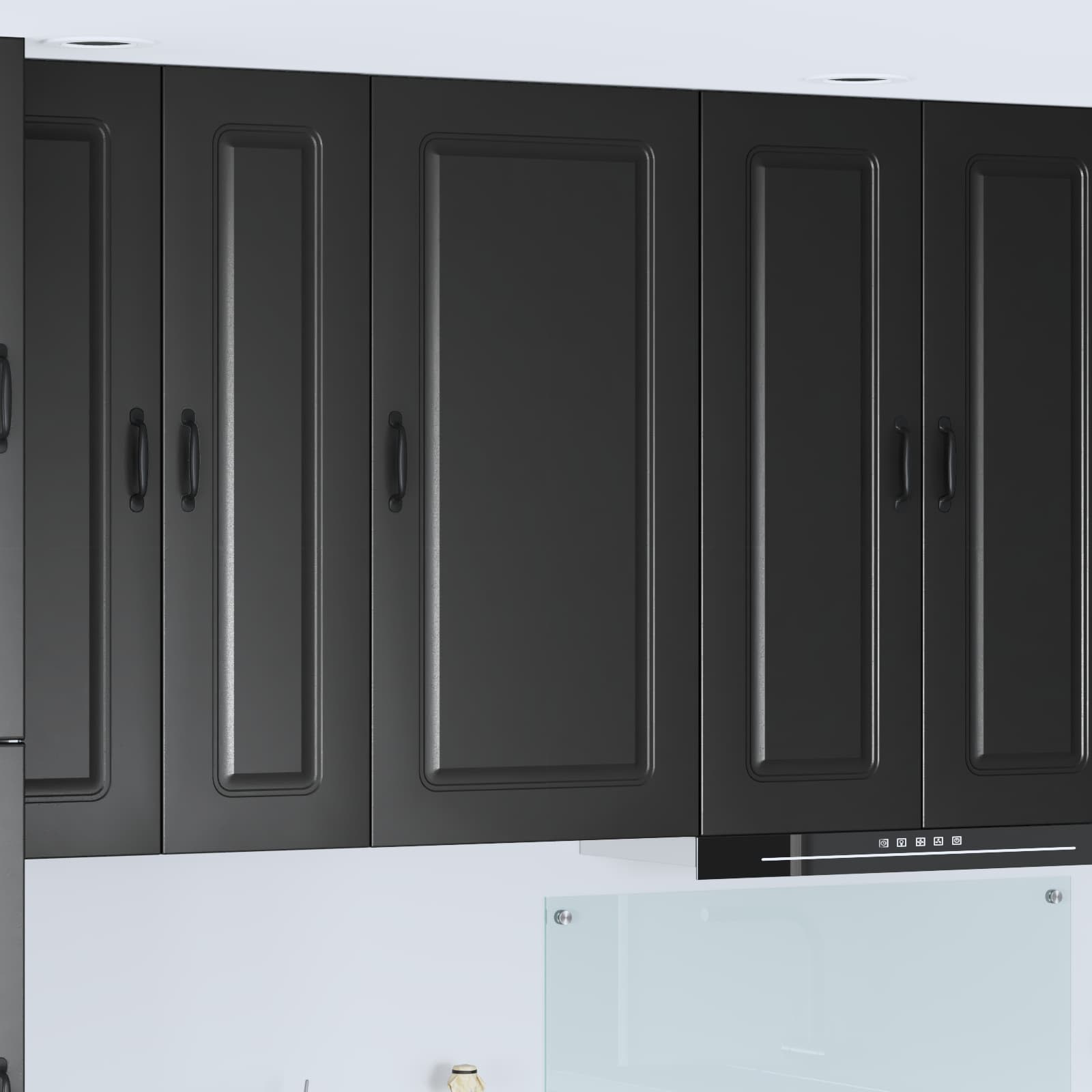 vidaXL Front do zmywarki Kalmar Czarny 50 x 31 x 100 cm