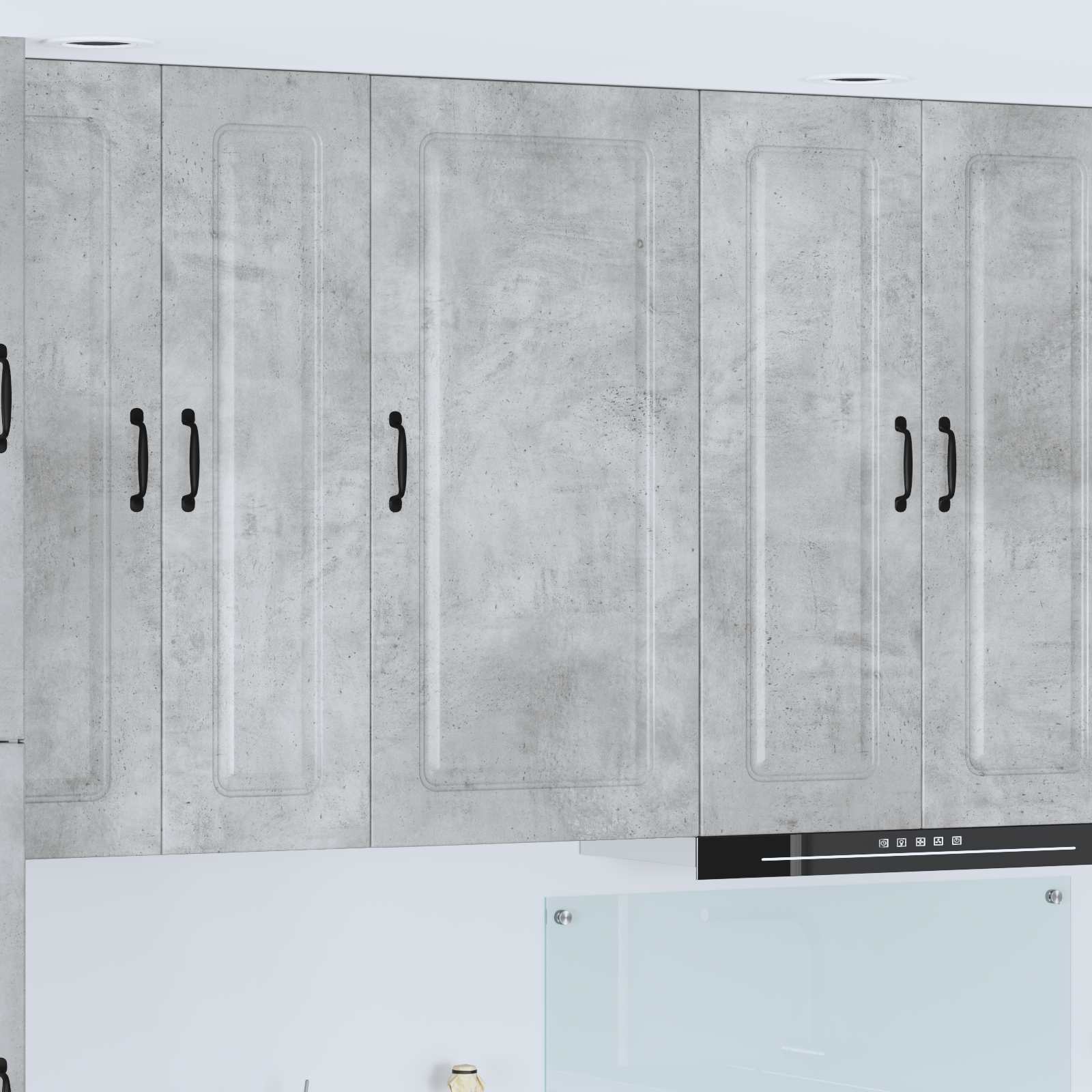 vidaXL Front do zmywarki Kalmar Betonowy szary 50 x 31 x 100 cm