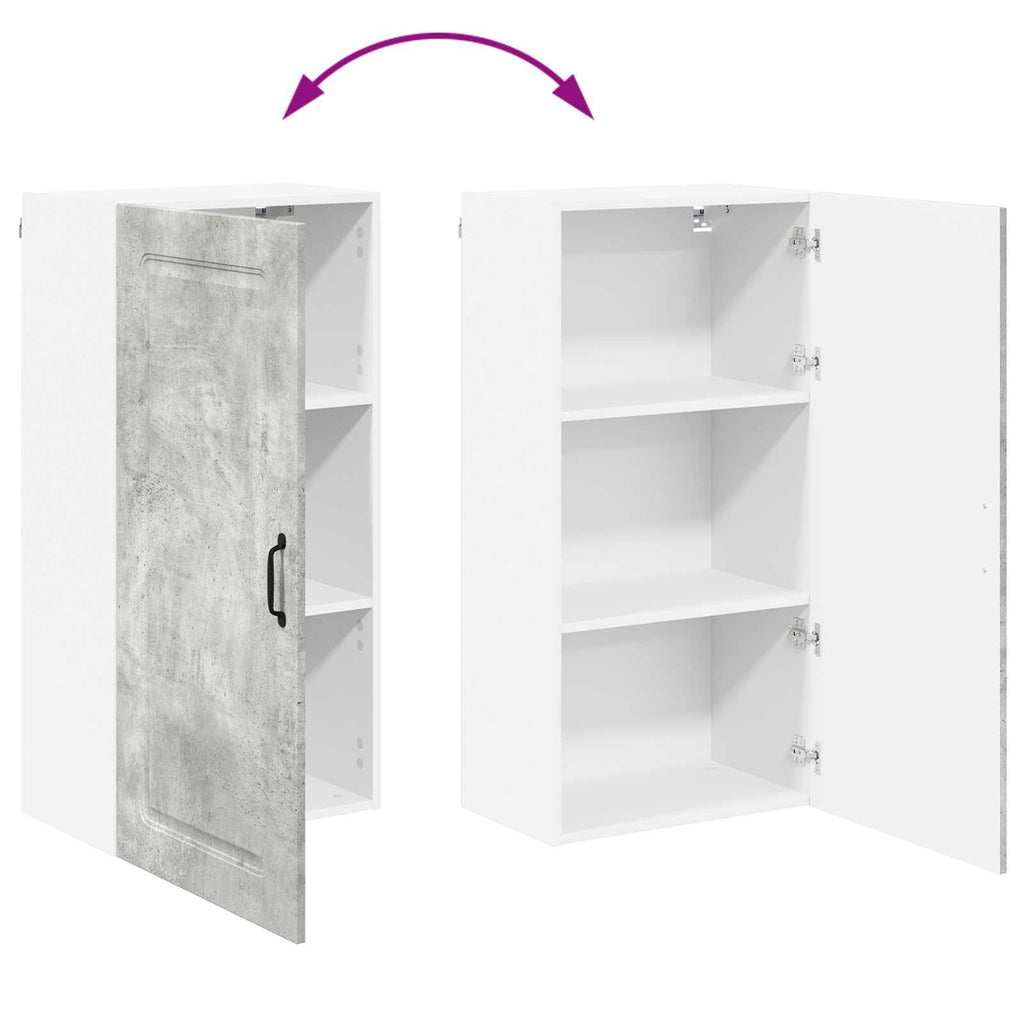 vidaXL Front do zmywarki Kalmar Betonowy szary 50 x 31 x 100 cm