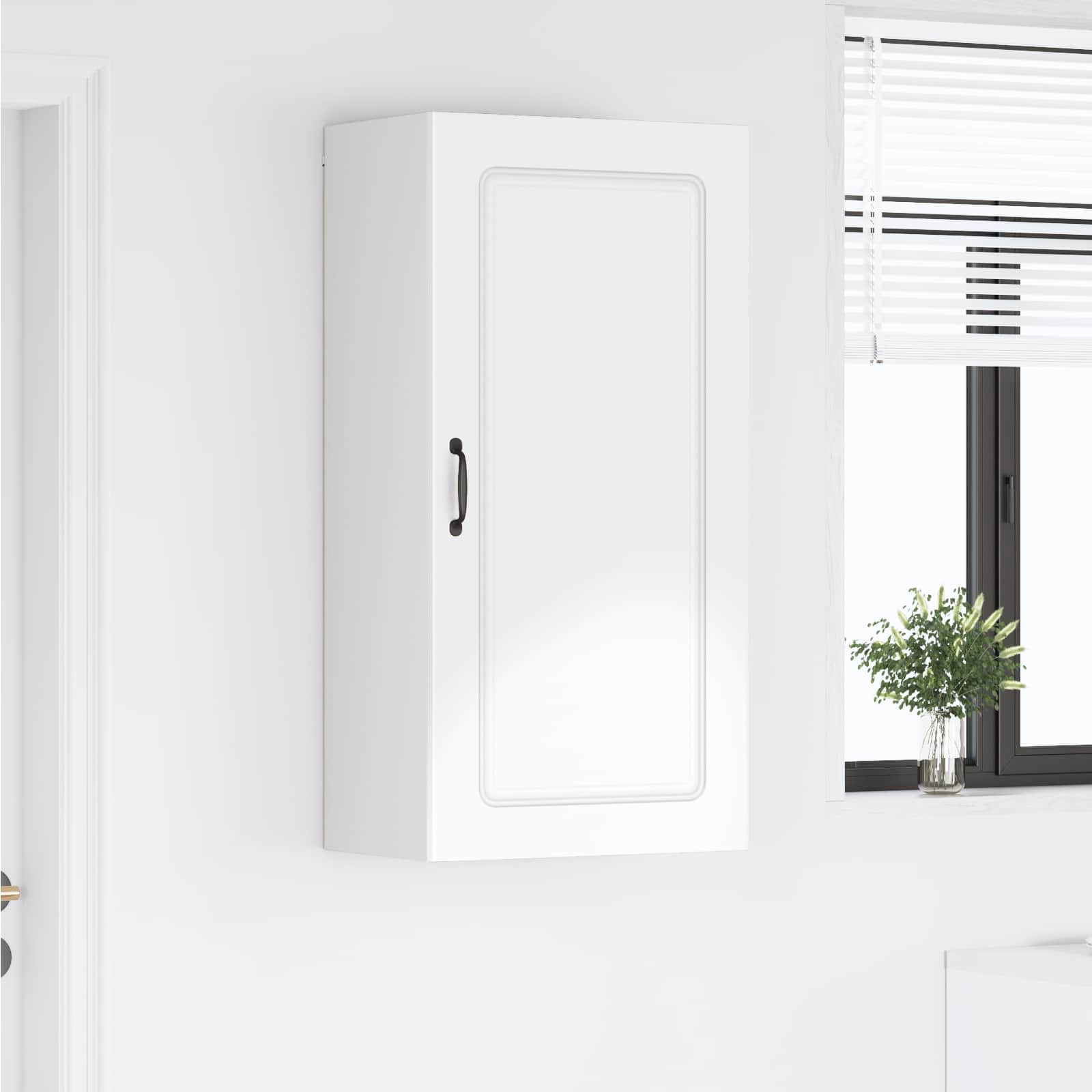 vidaXL Front do zmywarki Kalmar Wysoki połysk biały 50 x 31 x 100 cm