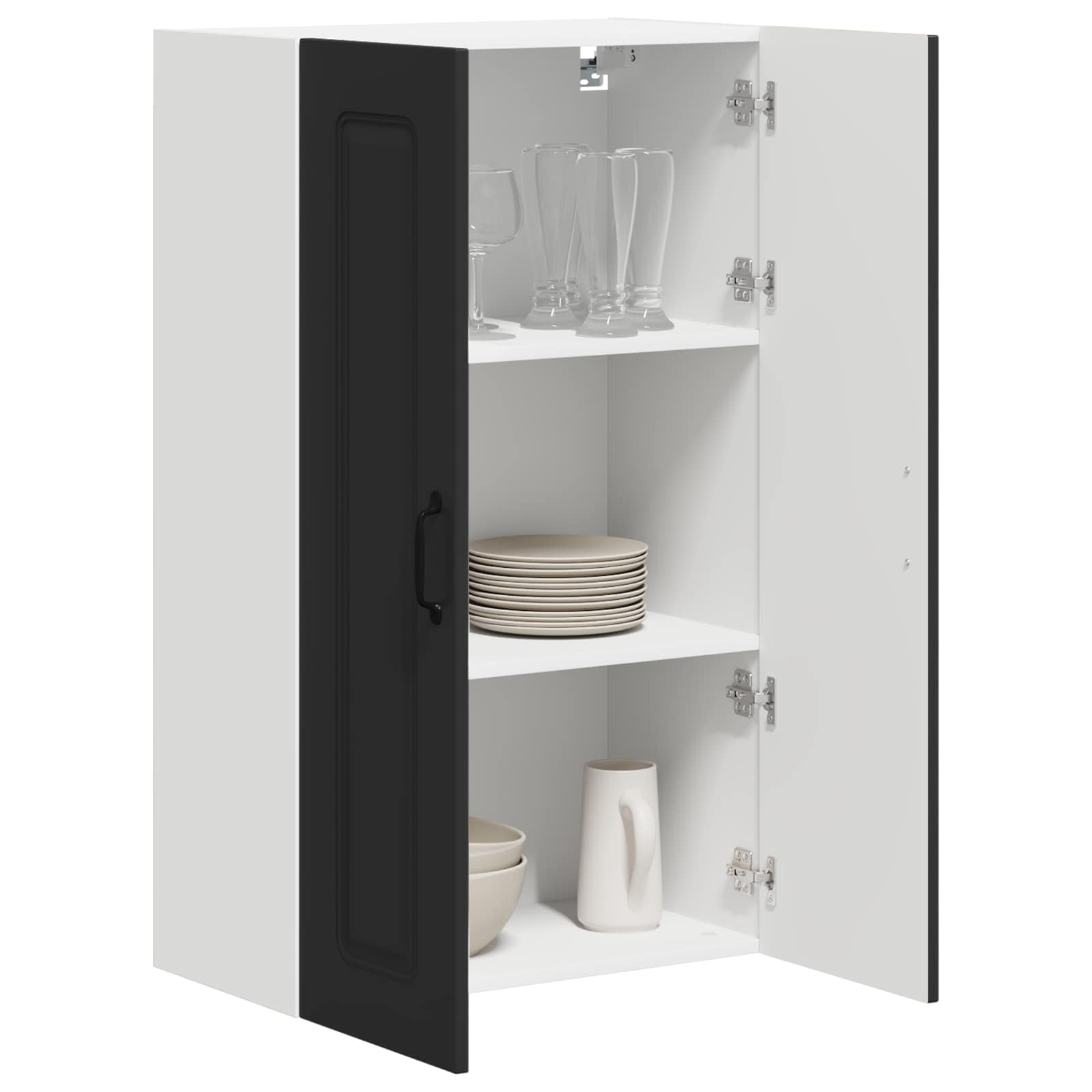 vidaXL Front do zmywarki Kalmar Czarny 60 x 31 x 100 cm