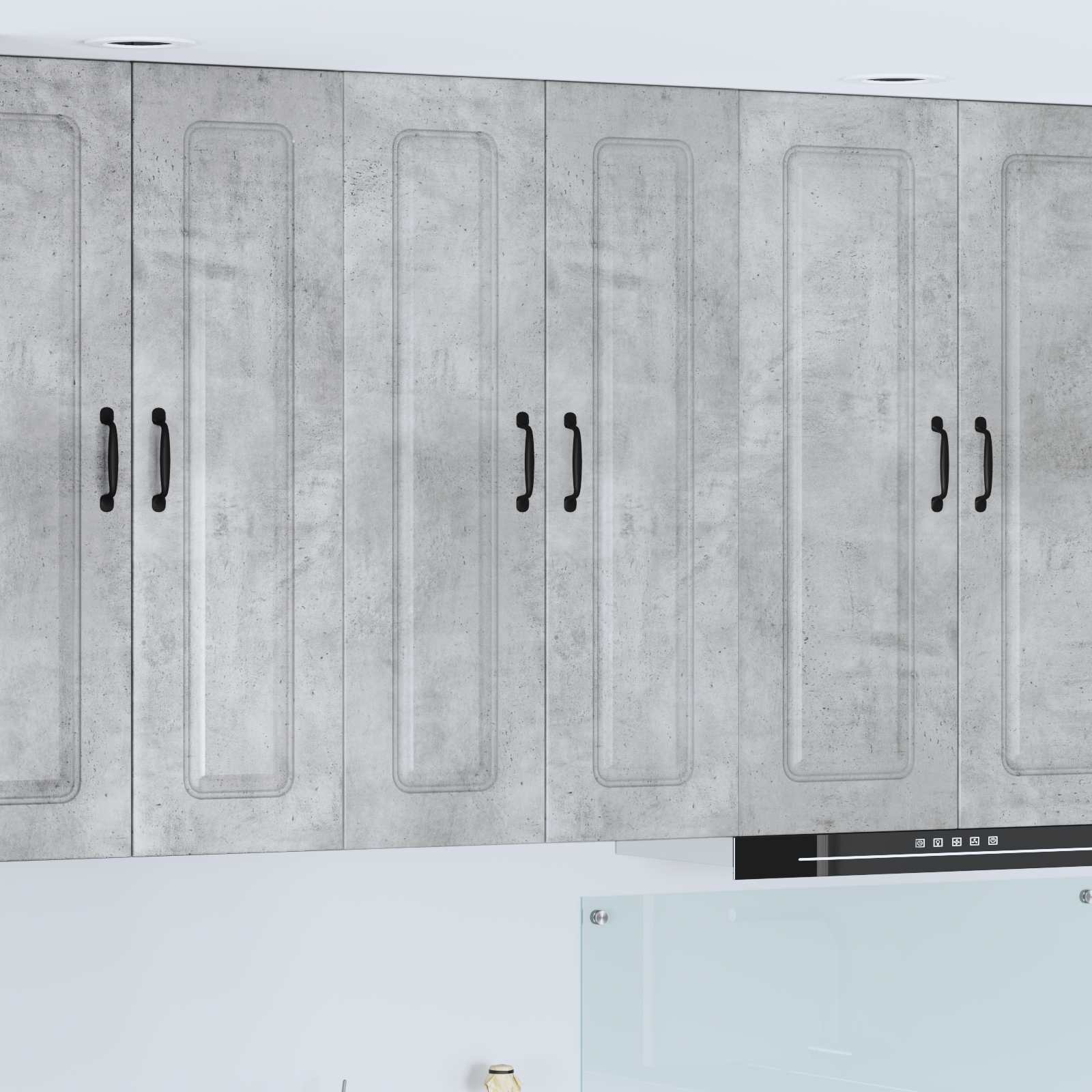 vidaXL Front do zmywarki Kalmar Betonowy szary 60 x 31 x 100 cm