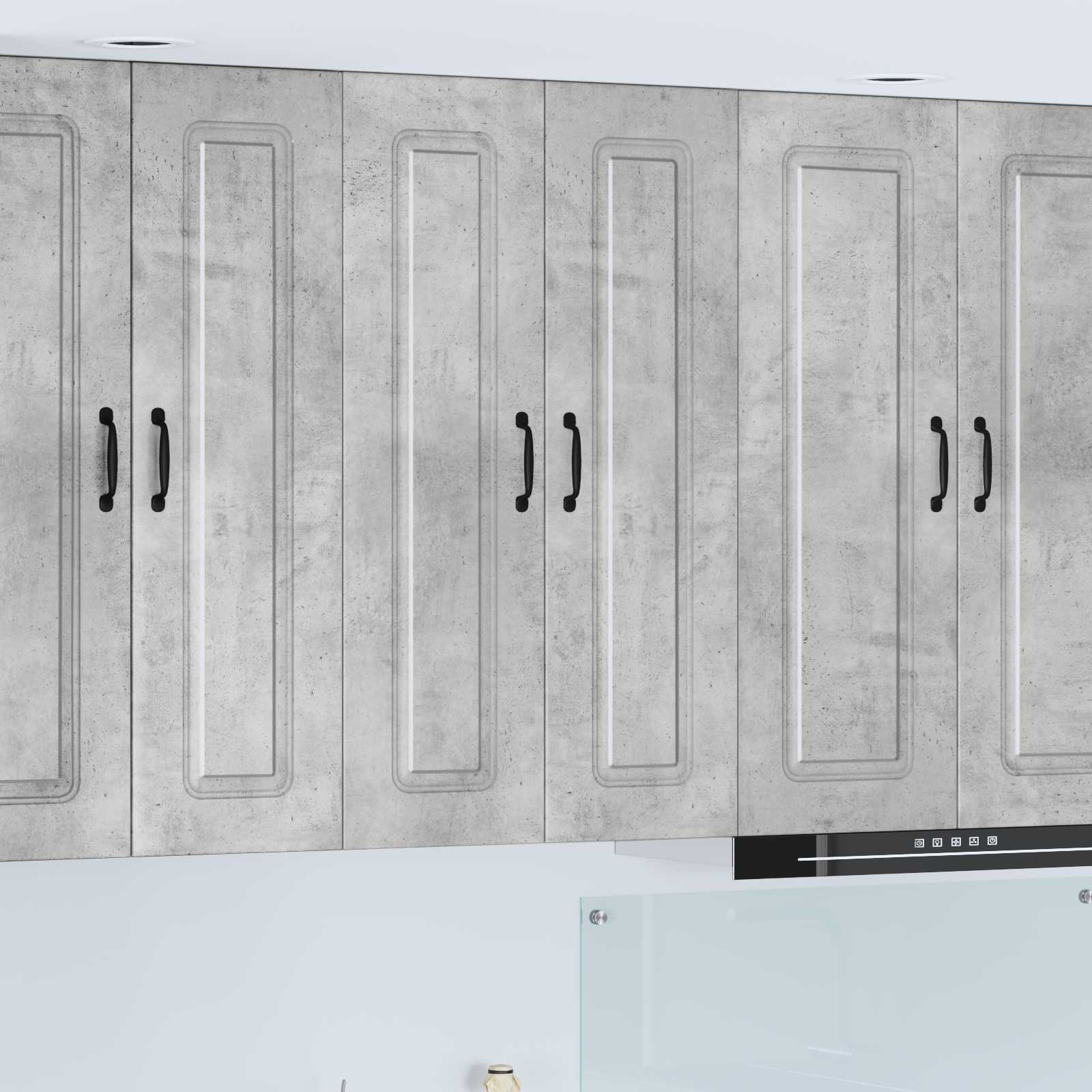 vidaXL Front do zmywarki Kalmar Betonowy szary 60 x 31 x 100 cm
