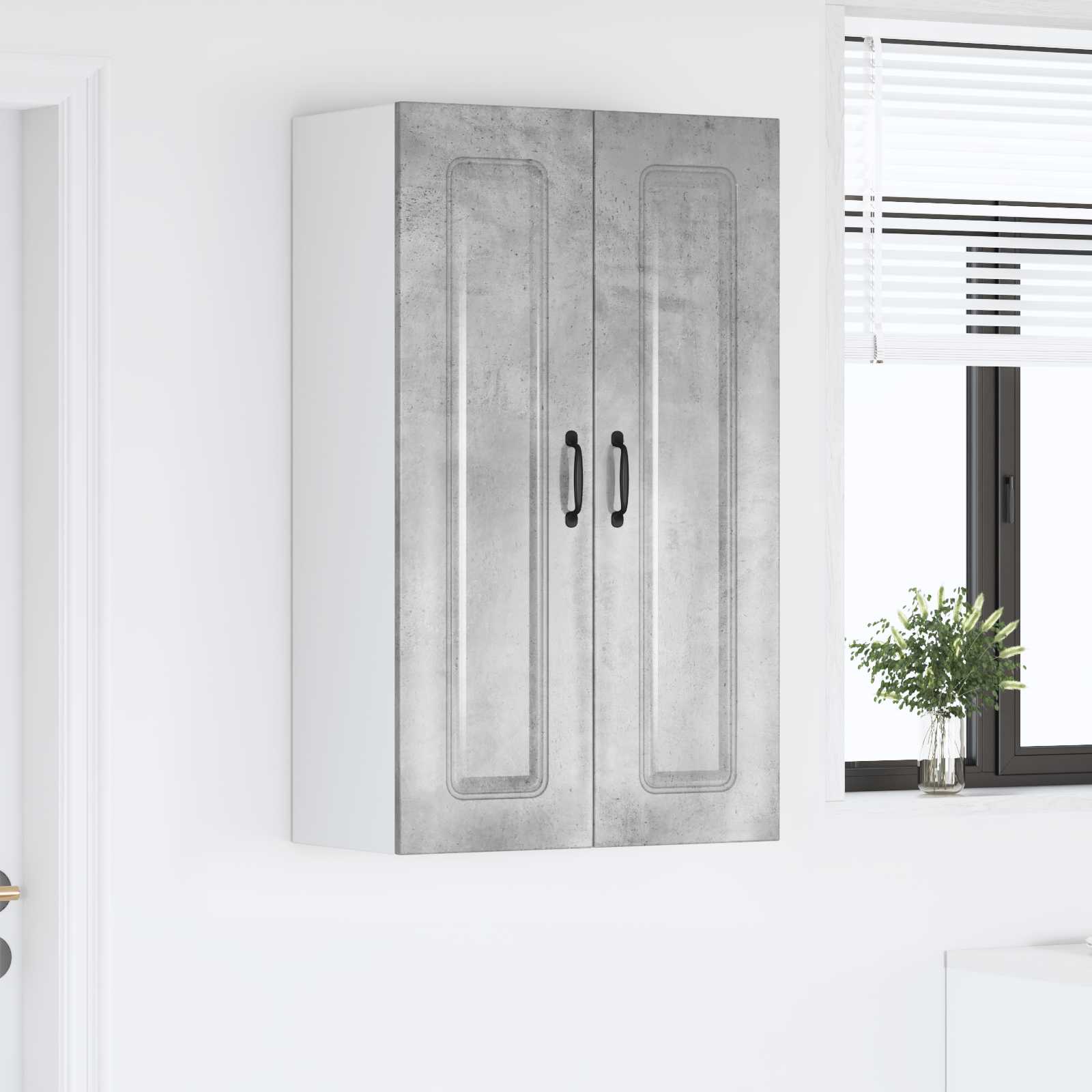 vidaXL Front do zmywarki Kalmar Betonowy szary 60 x 31 x 100 cm