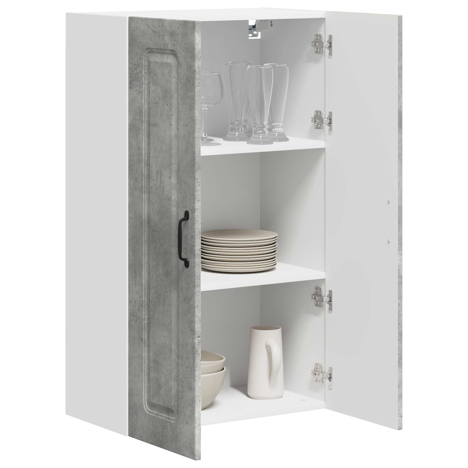 vidaXL Front do zmywarki Kalmar Betonowy szary 60 x 31 x 100 cm