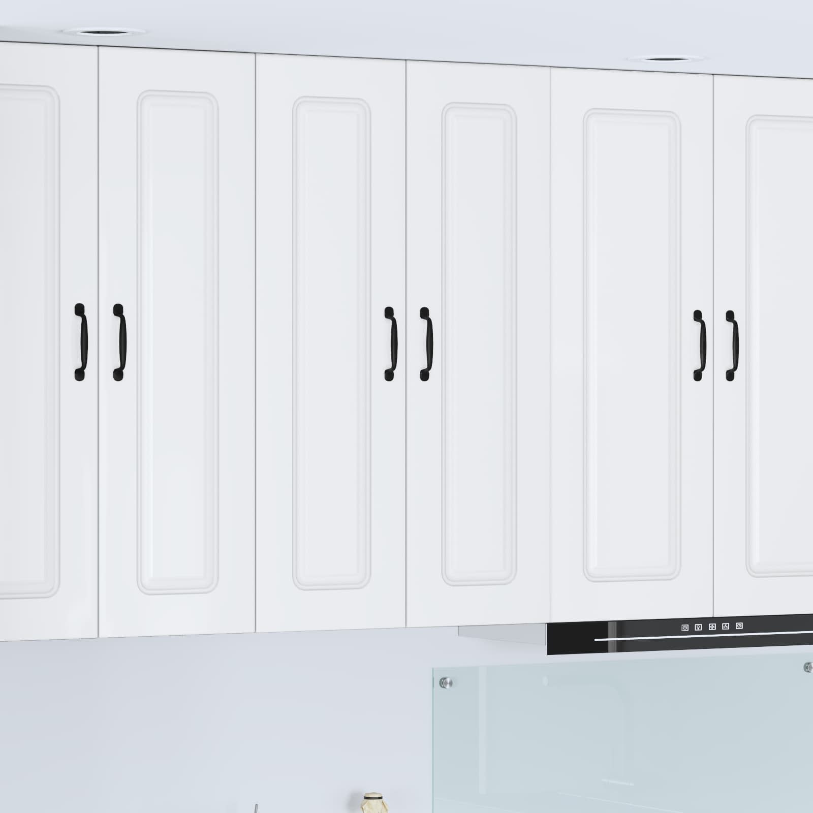 vidaXL Front do zmywarki Kalmar Wysoki połysk biały 60 x 31 x 100 cm