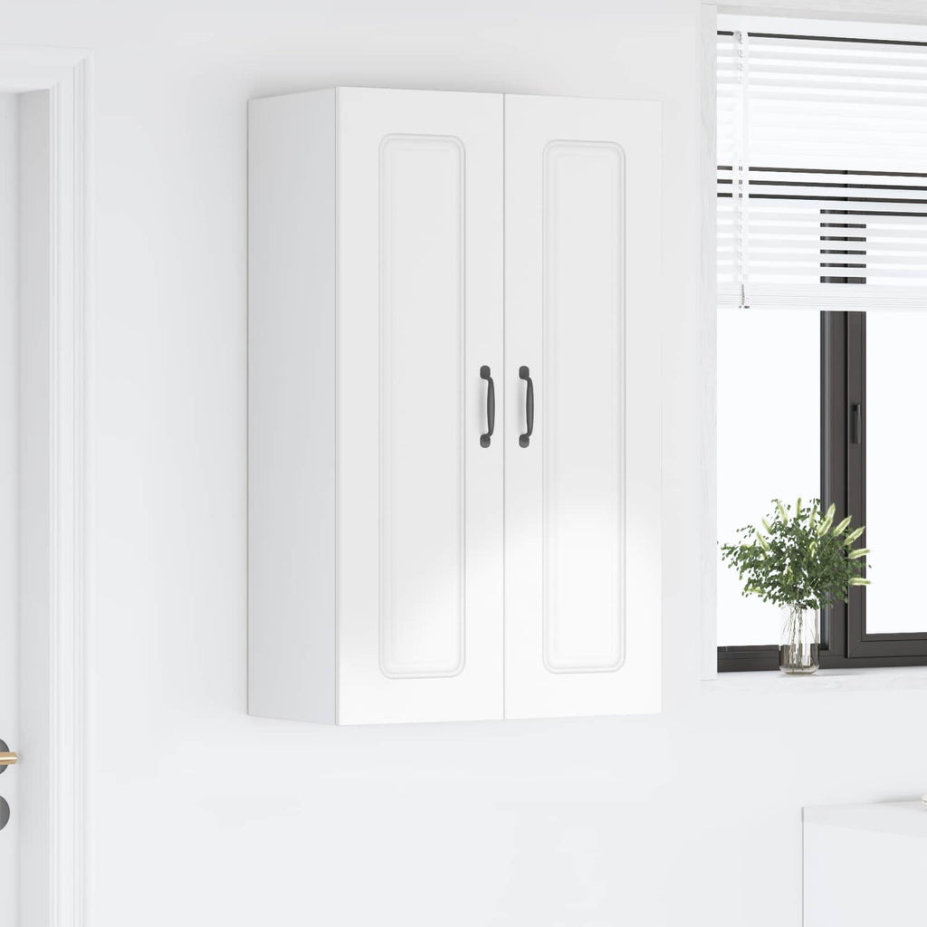 vidaXL Front do zmywarki Kalmar Wysoki połysk biały 60 x 31 x 100 cm