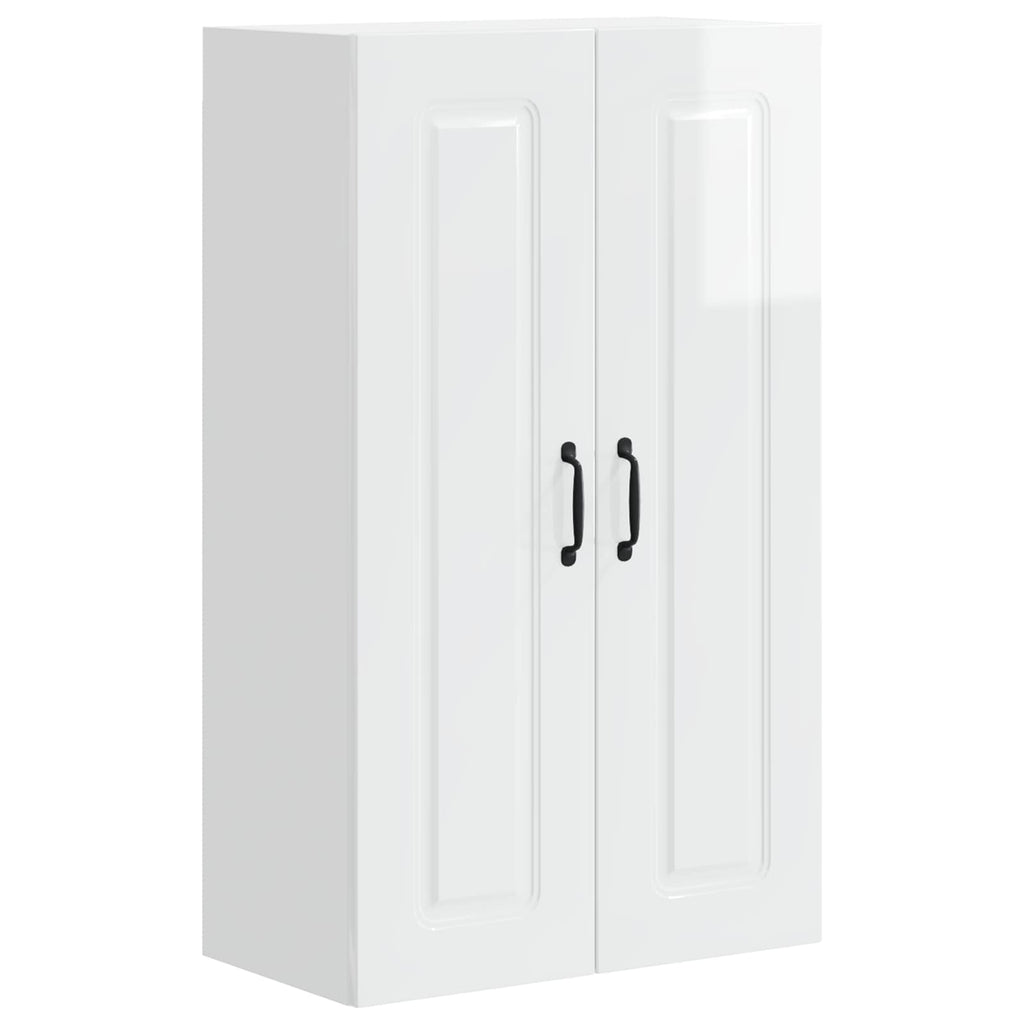 vidaXL Front do zmywarki Kalmar Wysoki połysk biały 60 x 31 x 100 cm