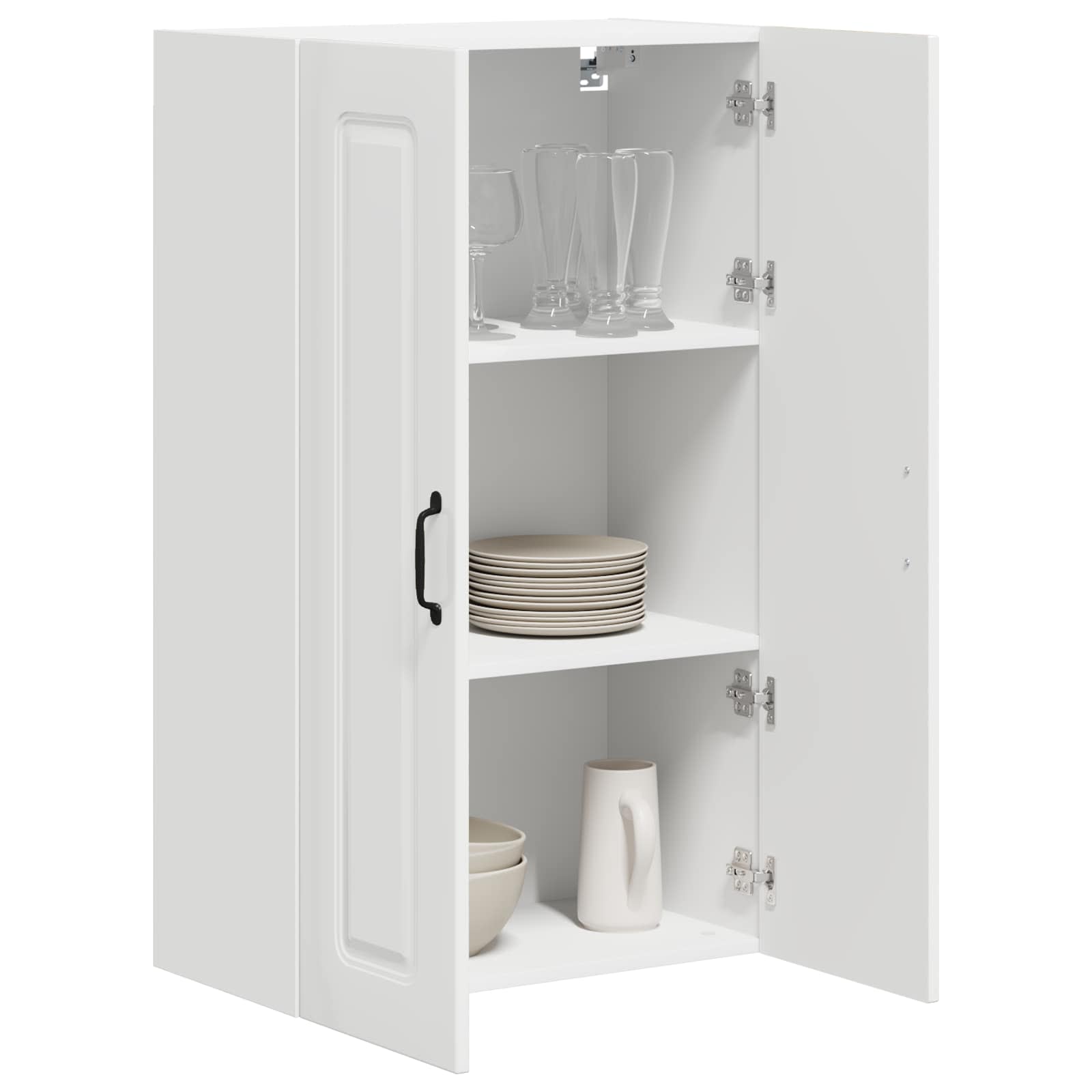 vidaXL Front do zmywarki Kalmar Wysoki połysk biały 60 x 31 x 100 cm