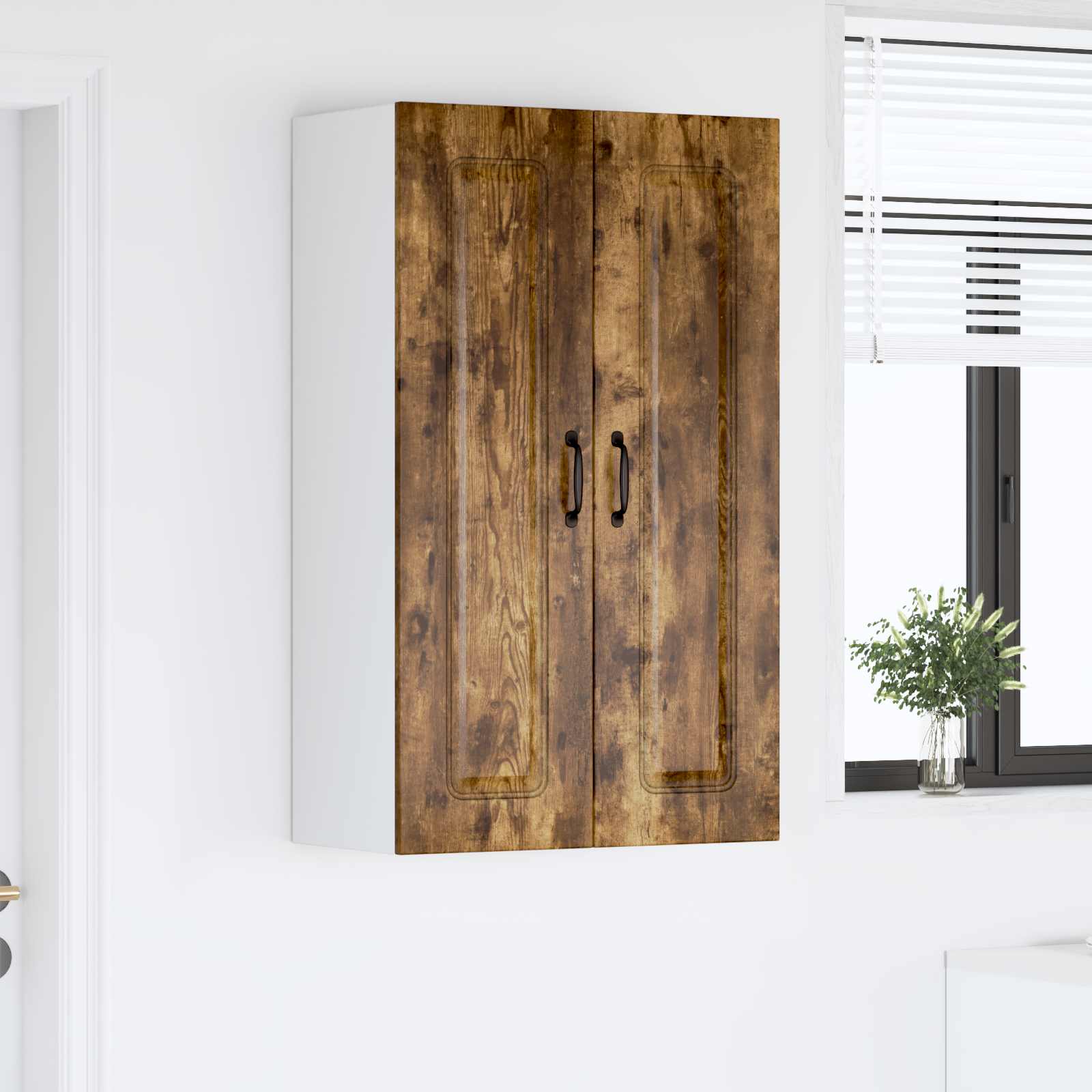 vidaXL Front do zmywarki Kalmar Dąb wędzony 60 x 31 x 100 cm