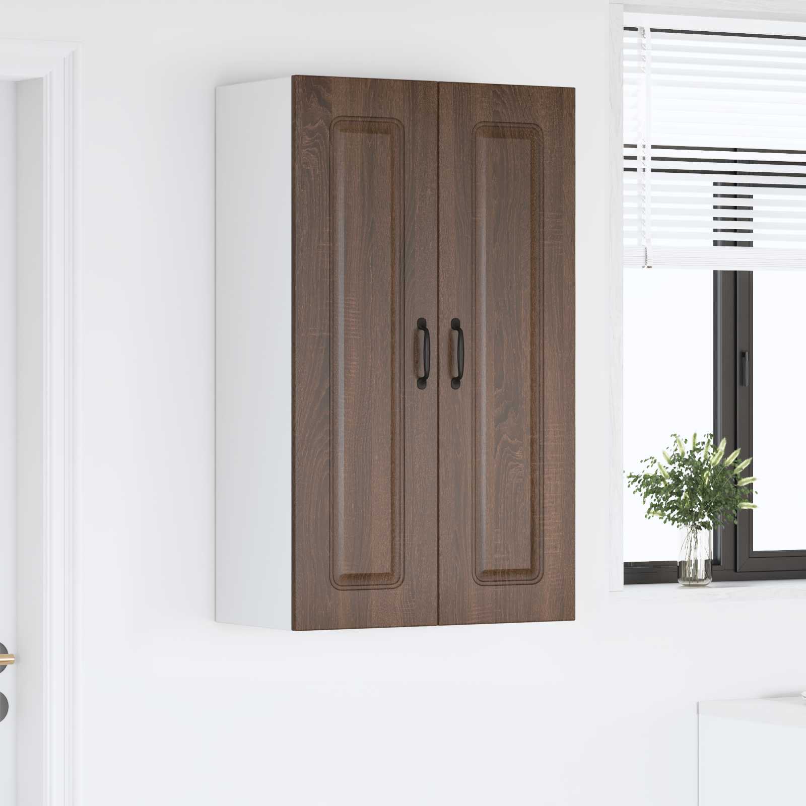 vidaXL Front do zmywarki Kalmar Brązowy dąb 60 x 31 x 100 cm