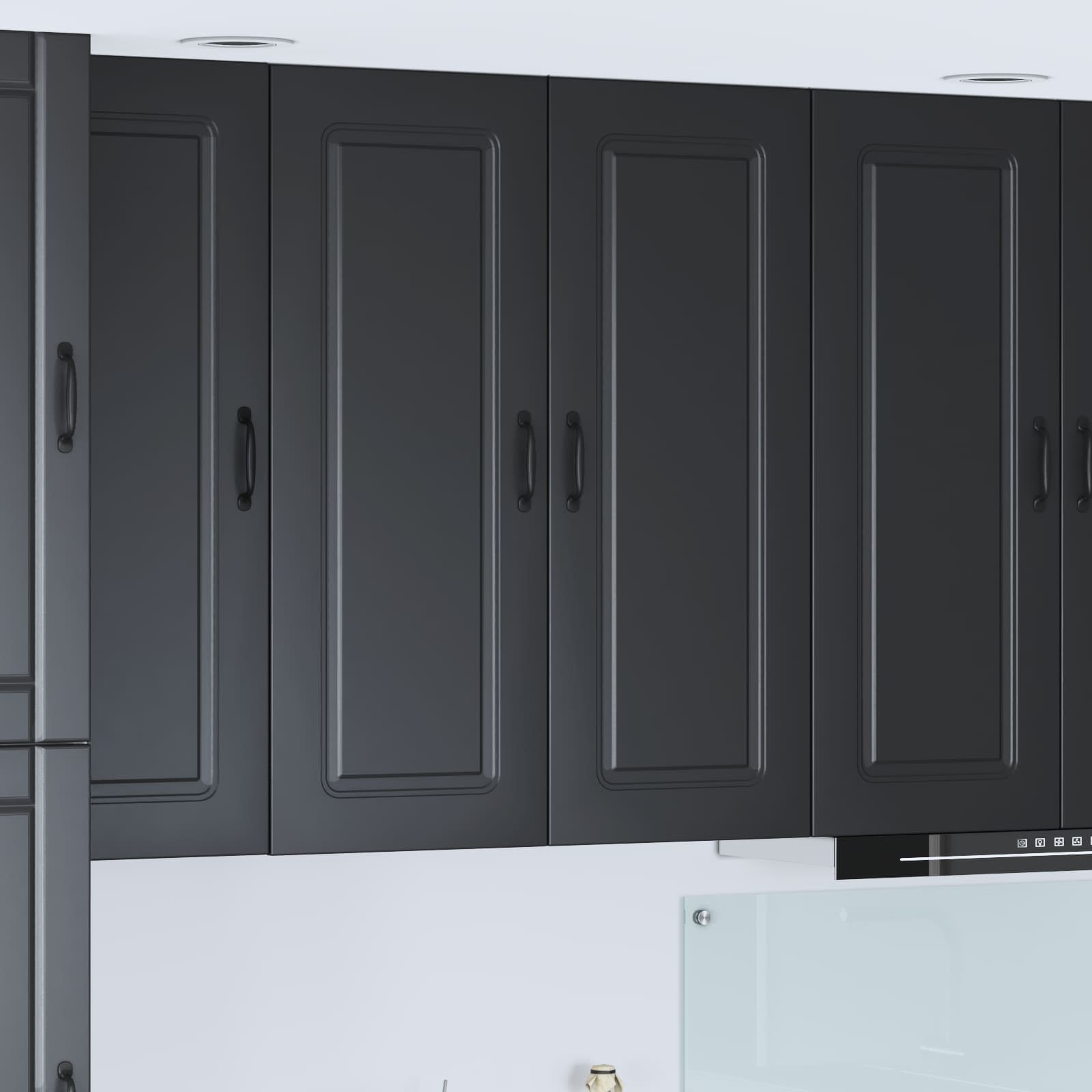 vidaXL Front do zmywarki Kalmar Czarny 80 x 31 x 100 cm