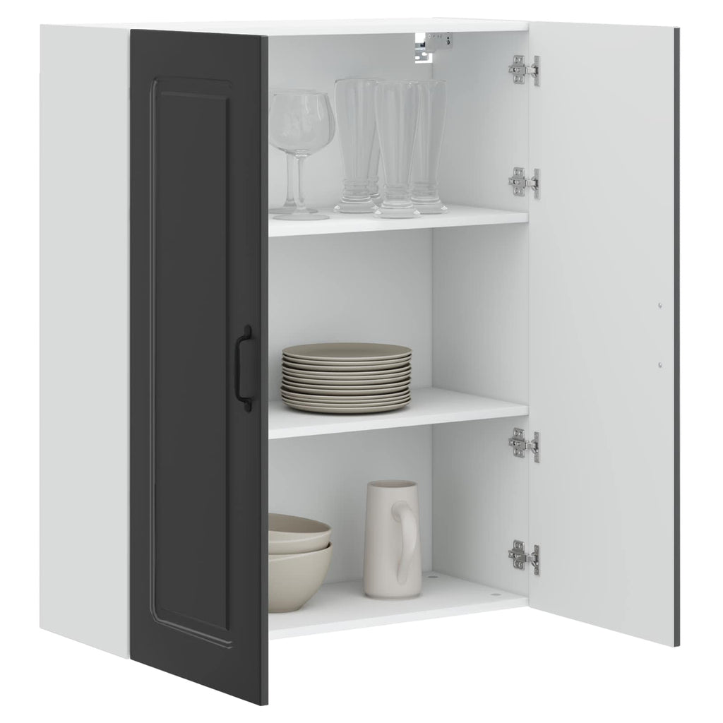 vidaXL Front do zmywarki Kalmar Czarny 80 x 31 x 100 cm
