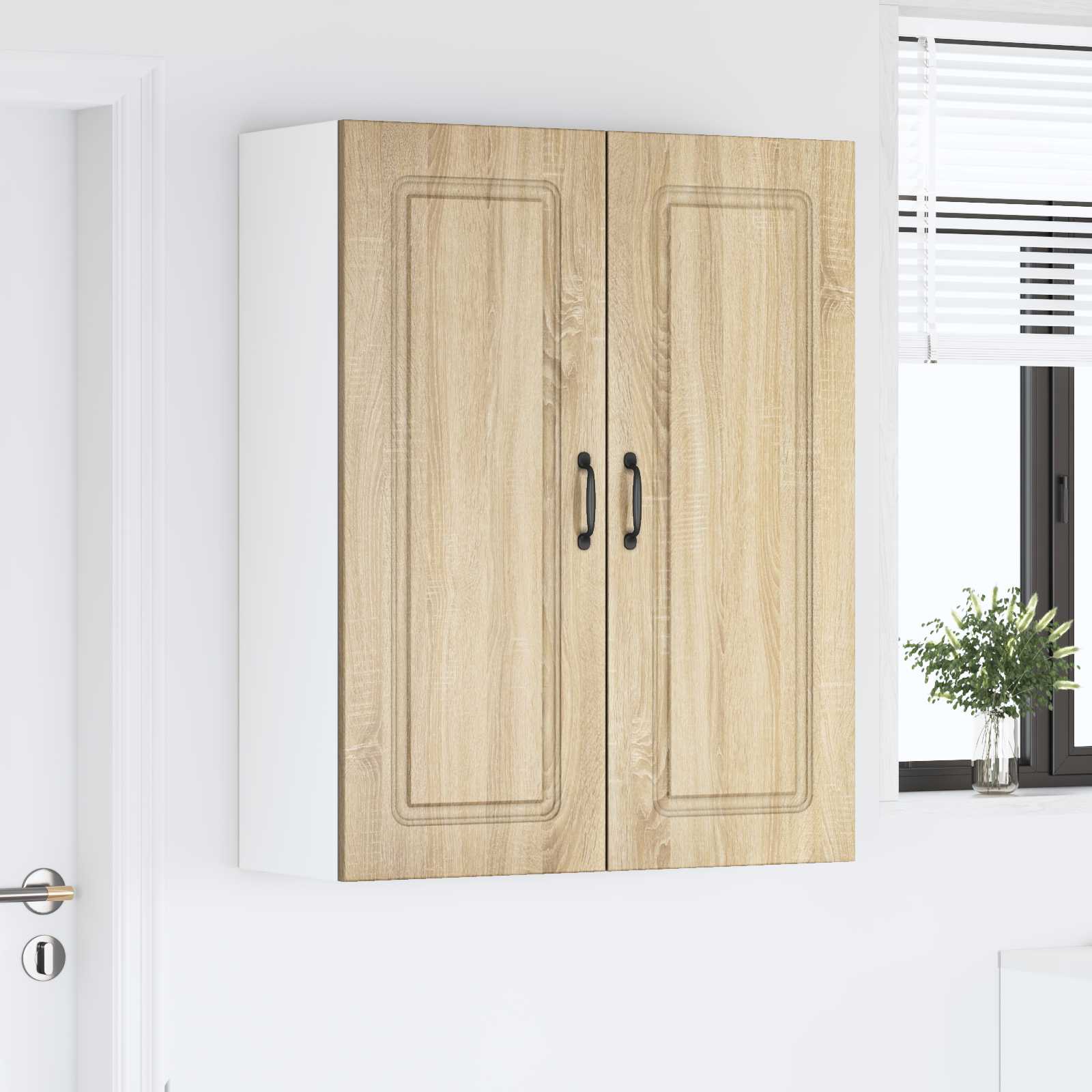 vidaXL Front do zmywarki Kalmar Dąb Sonoma 80 x 31 x 100 cm