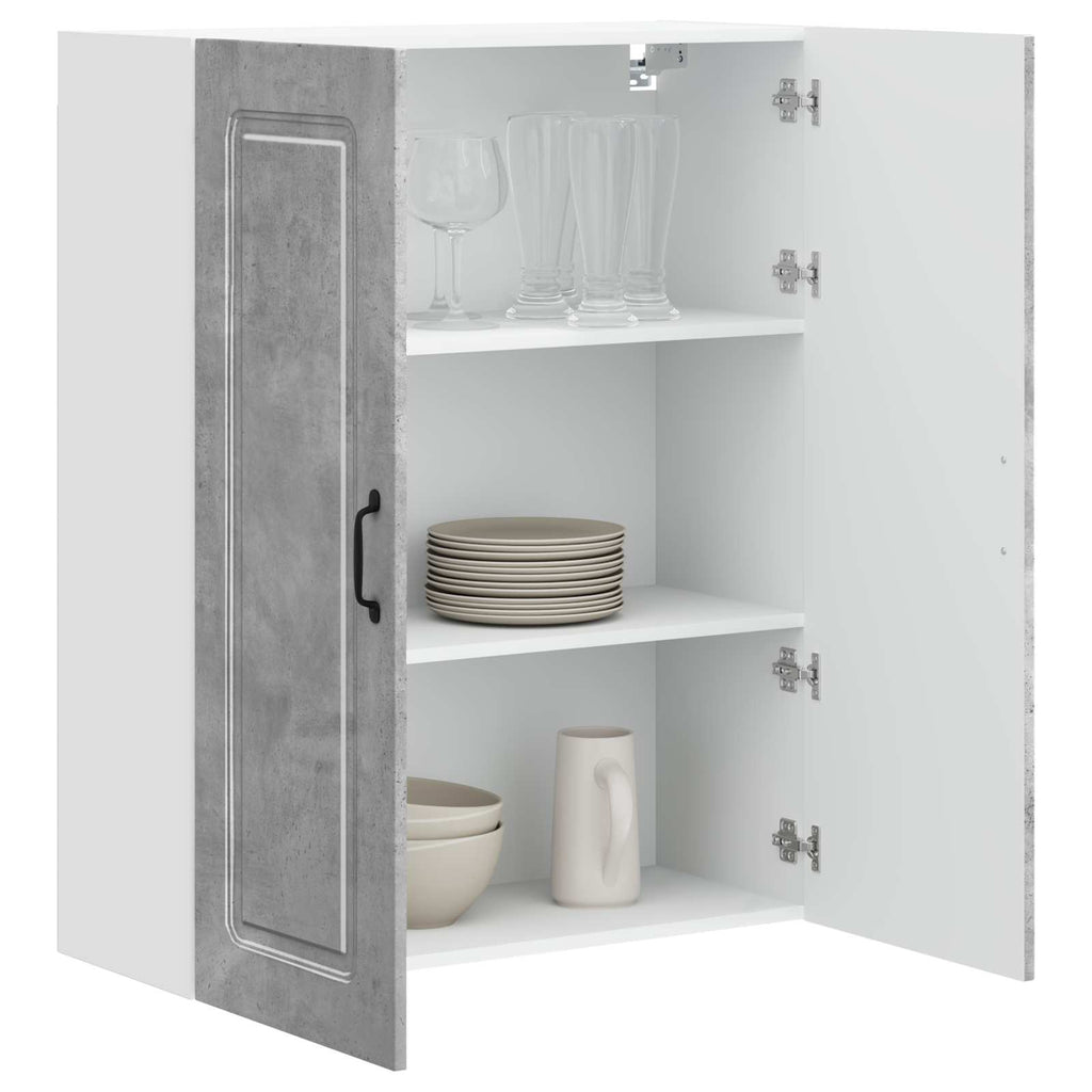 vidaXL Front do zmywarki Kalmar Betonowy szary 80 x 31 x 100 cm