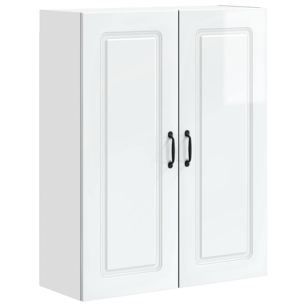 vidaXL Front do zmywarki Kalmar Wysoki połysk biały 80 x 31 x 100 cm