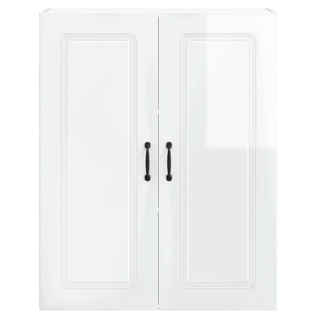 vidaXL Front do zmywarki Kalmar Wysoki połysk biały 80 x 31 x 100 cm