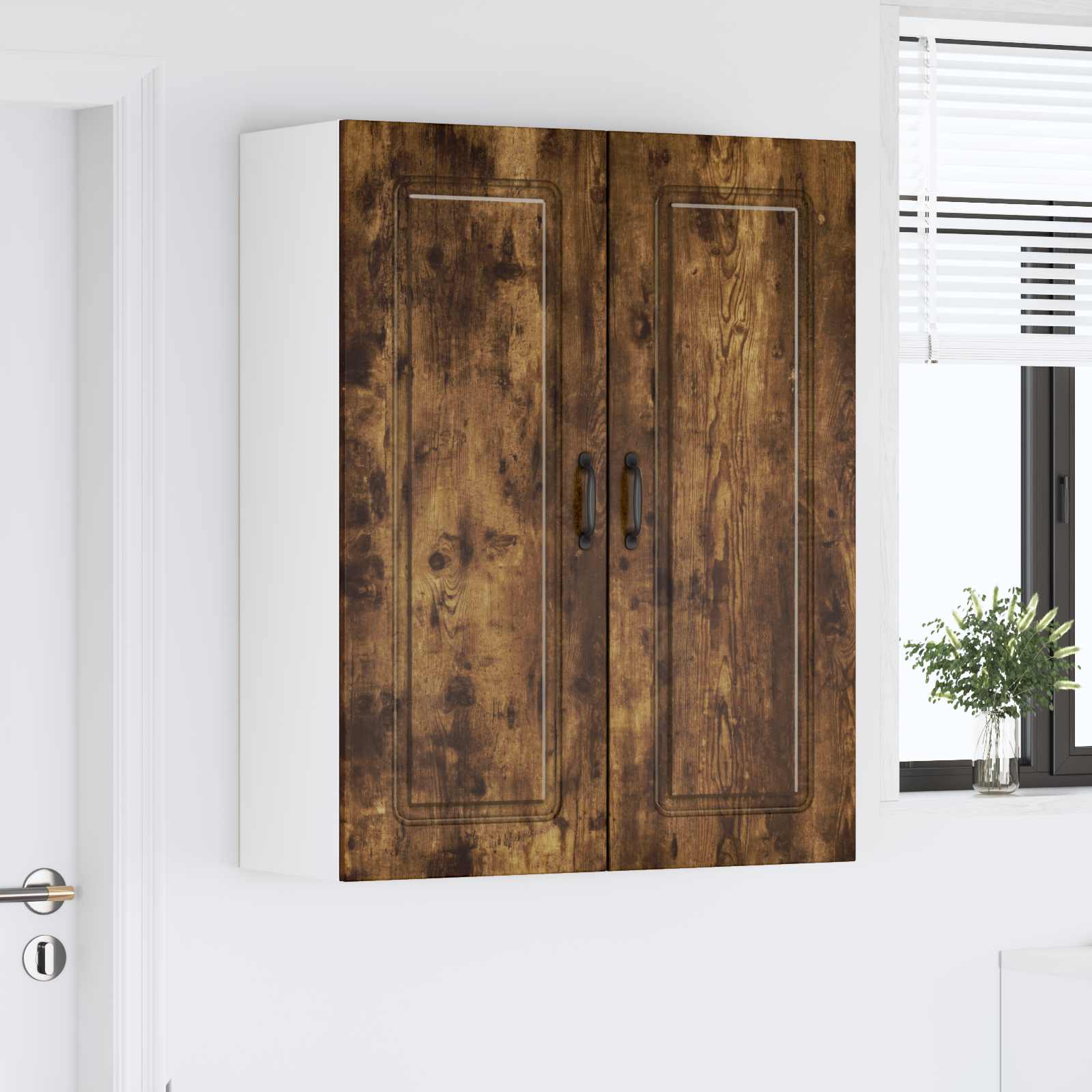 vidaXL Front do zmywarki Kalmar Dąb wędzony 80 x 31 x 100 cm