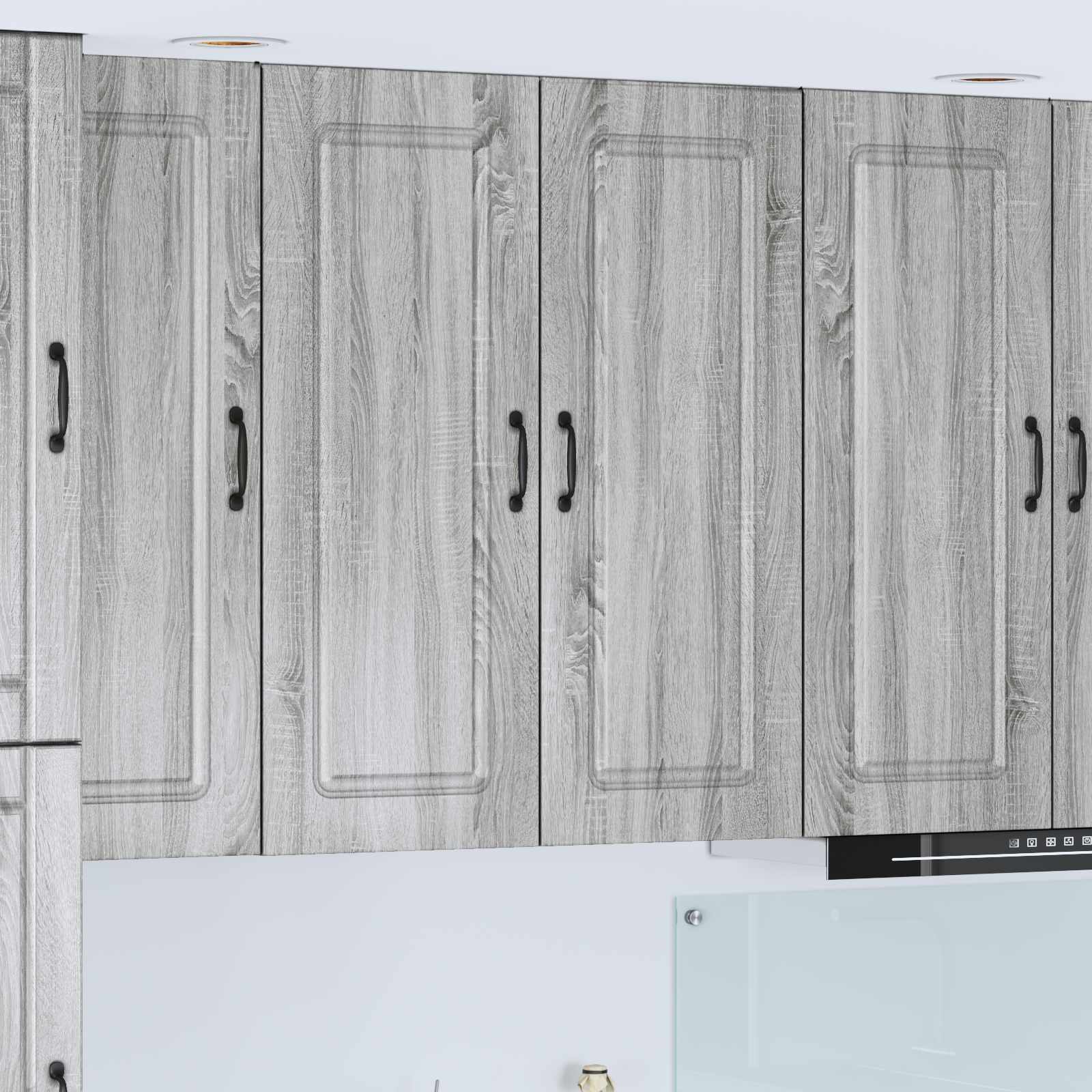 vidaXL Front do zmywarki Kalmar Szary Sonoma 80 x 31 x 100 cm