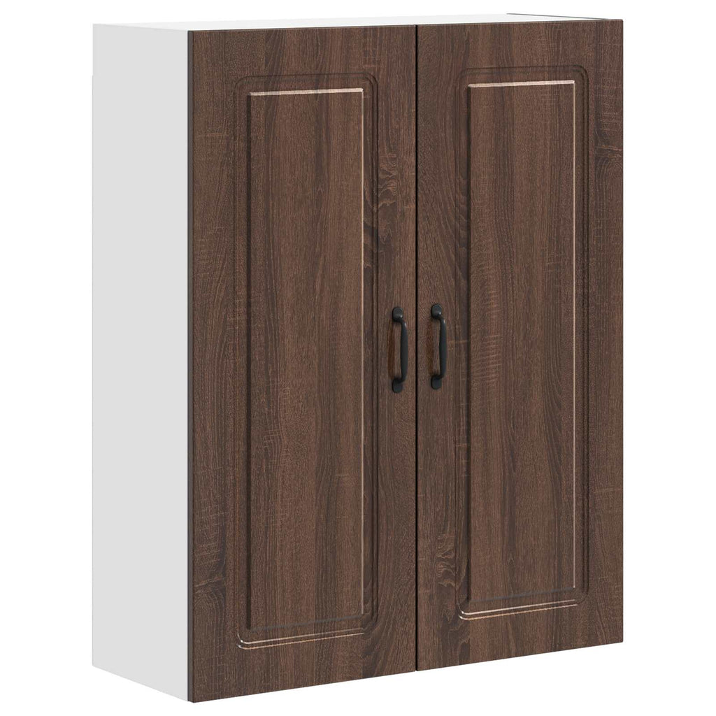 vidaXL Front do zmywarki Kalmar Brązowy dąb 80 x 31 x 100 cm