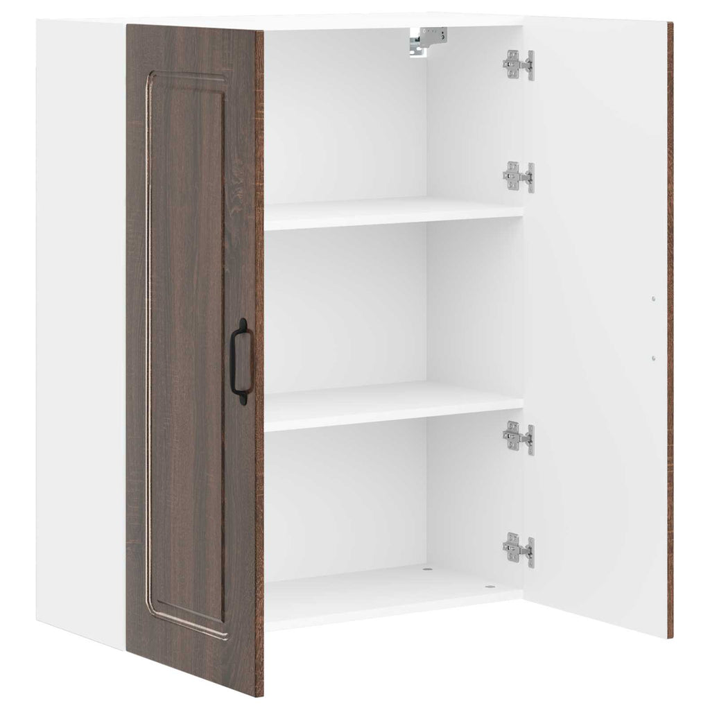 vidaXL Front do zmywarki Kalmar Brązowy dąb 80 x 31 x 100 cm