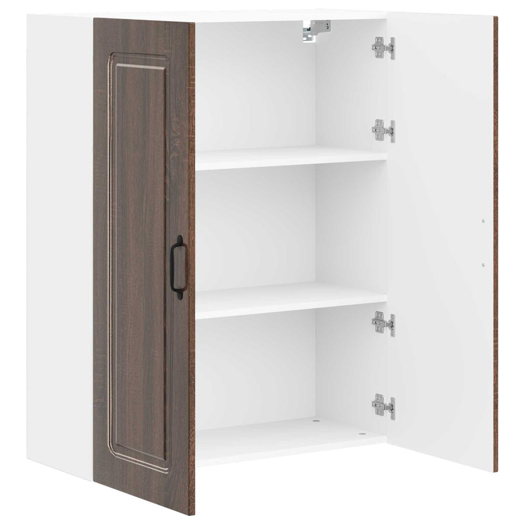 vidaXL Front do zmywarki Kalmar Brązowy dąb 80 x 31 x 100 cm