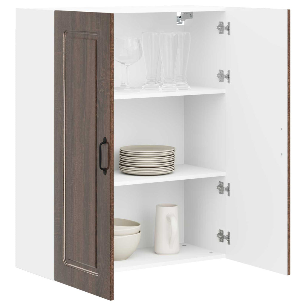 vidaXL Front do zmywarki Kalmar Brązowy dąb 80 x 31 x 100 cm