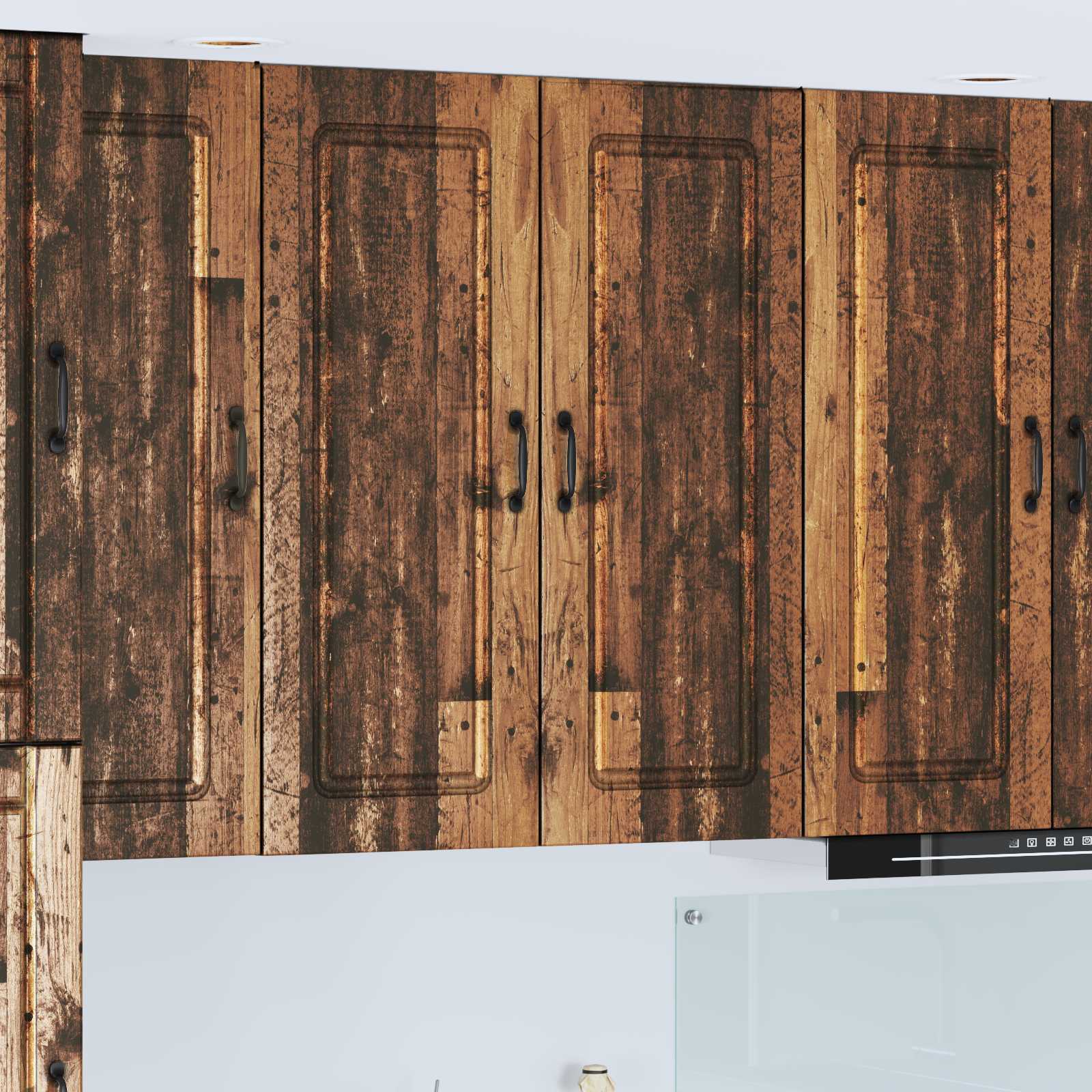 vidaXL Front do zmywarki Kalmar Stare drewno 80 x 31 x 100 cm