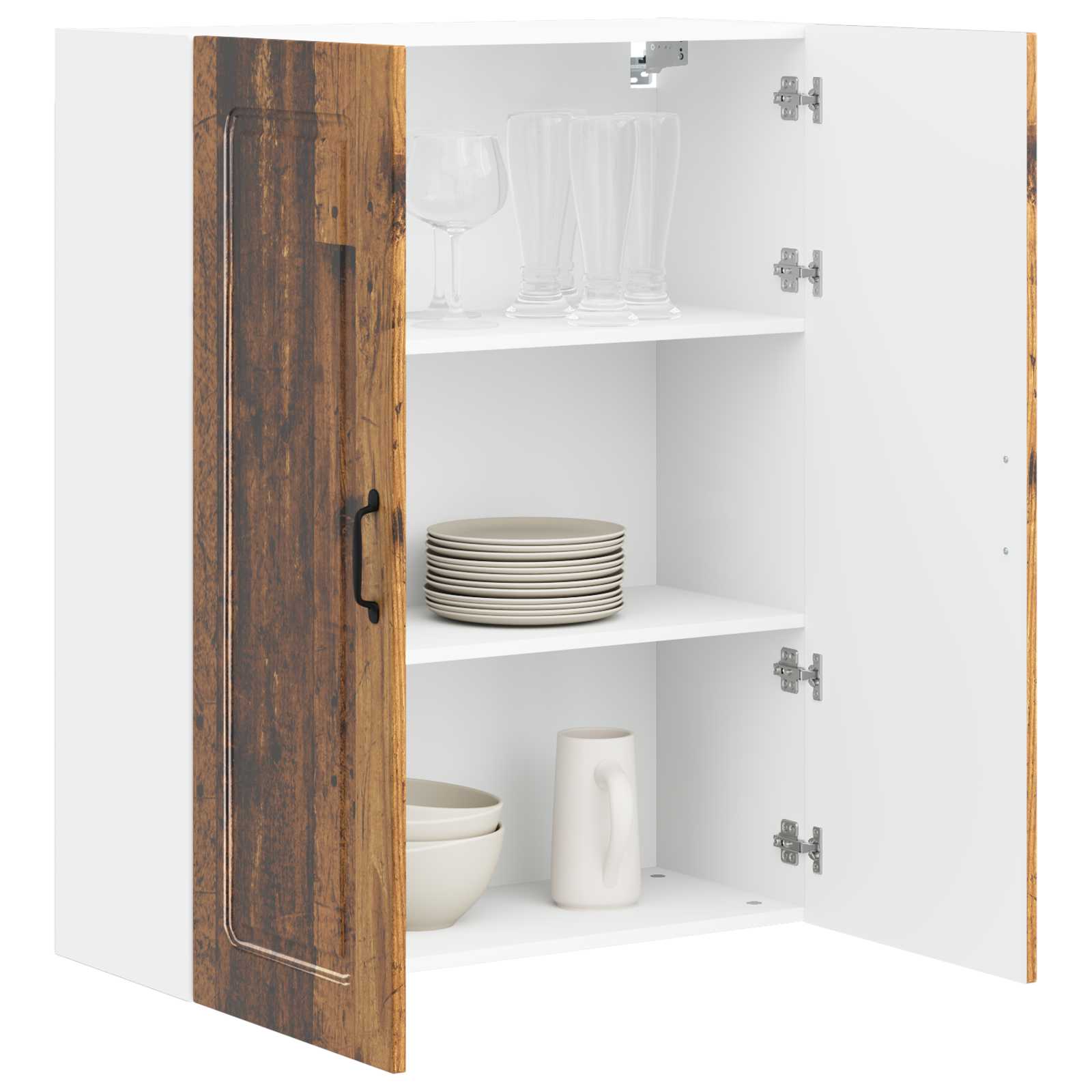 vidaXL Front do zmywarki Kalmar Stare drewno 80 x 31 x 100 cm