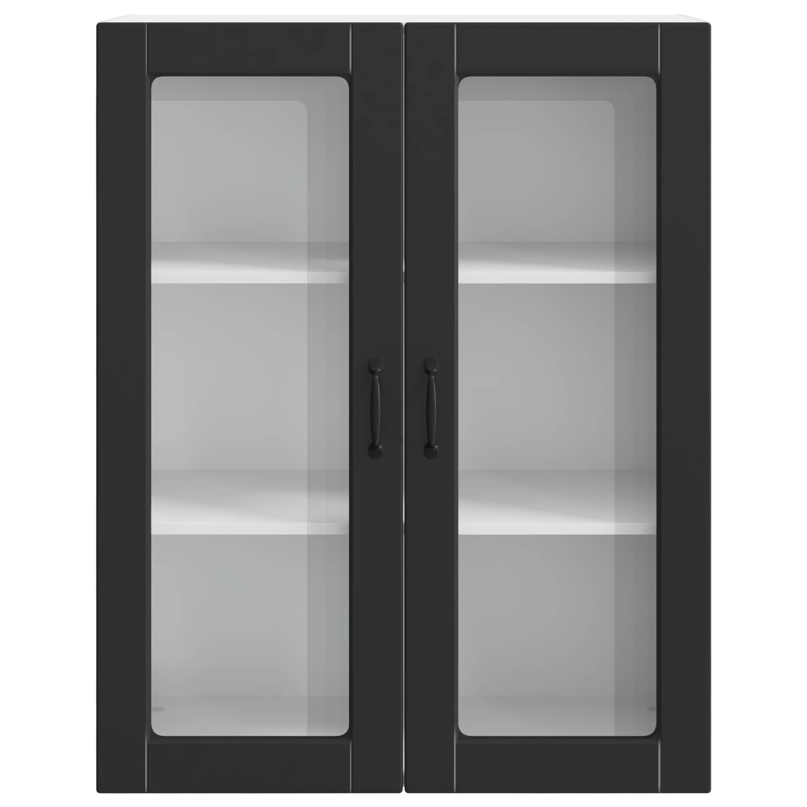 vidaXL Front do zmywarki Kalmar Czarny 80 x 31 x 100 cm