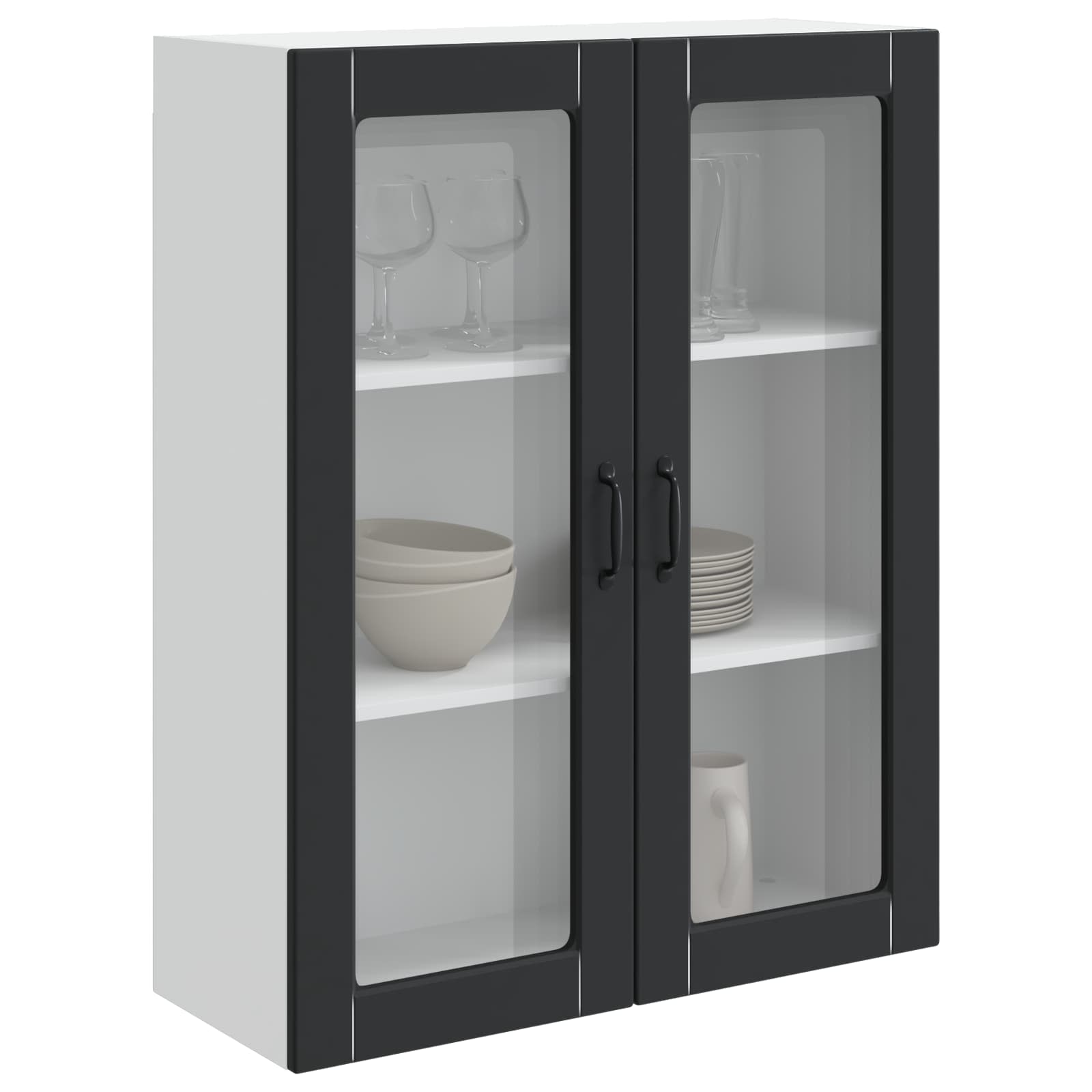 vidaXL Front do zmywarki Kalmar Czarny 80 x 31 x 100 cm