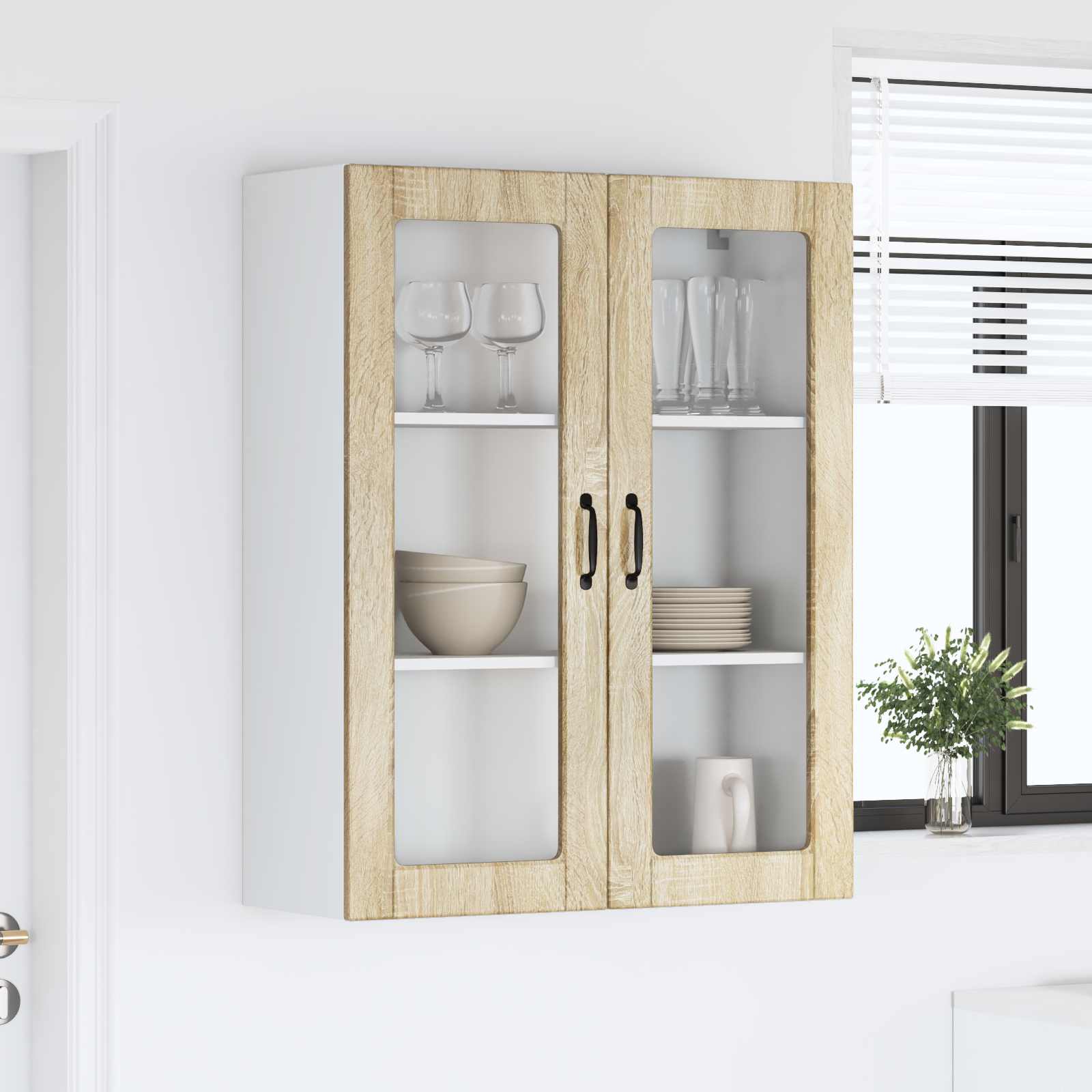 vidaXL Front do zmywarki Kalmar Dąb Sonoma 80 x 31 x 100 cm