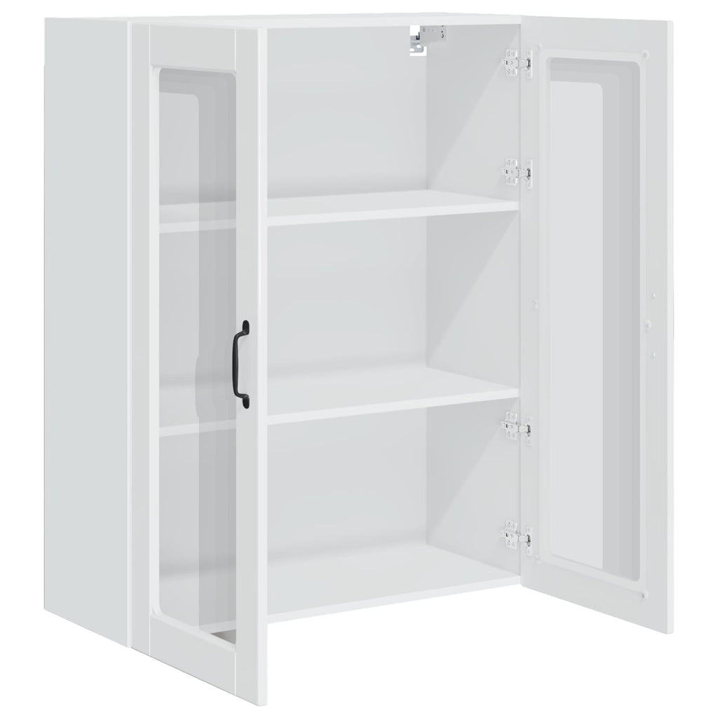 vidaXL Front do zmywarki Kalmar Wysoki połysk biały 80 x 31 x 100 cm