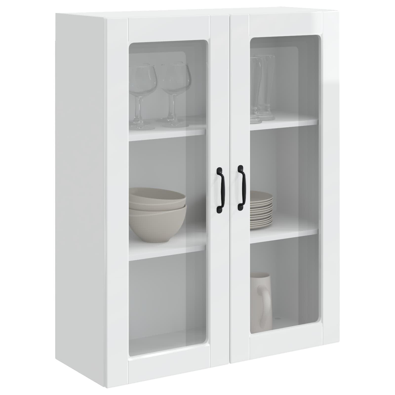 vidaXL Front do zmywarki Kalmar Wysoki połysk biały 80 x 31 x 100 cm