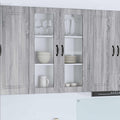 vidaXL Front do zmywarki Kalmar Szary Sonoma 80 x 31 x 100 cm